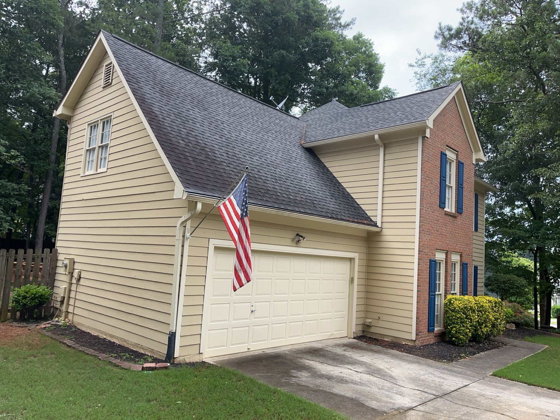 Siding and Rotten Wood Replacement with Exterior Painting in Woodstock,GA by Nelson Exteriors