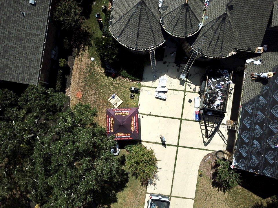 Residential Roof Replacement using GAF Timberline HDZ Architectual Shingles by Premier Roofing and Contracting