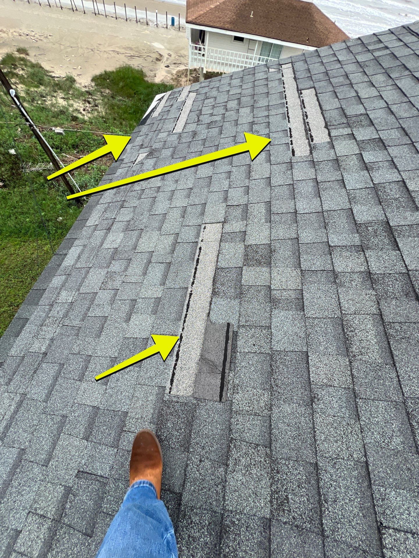Hail Damage using Owen's Corning Duration (Lifetime) Shingles by Roof Repair Company