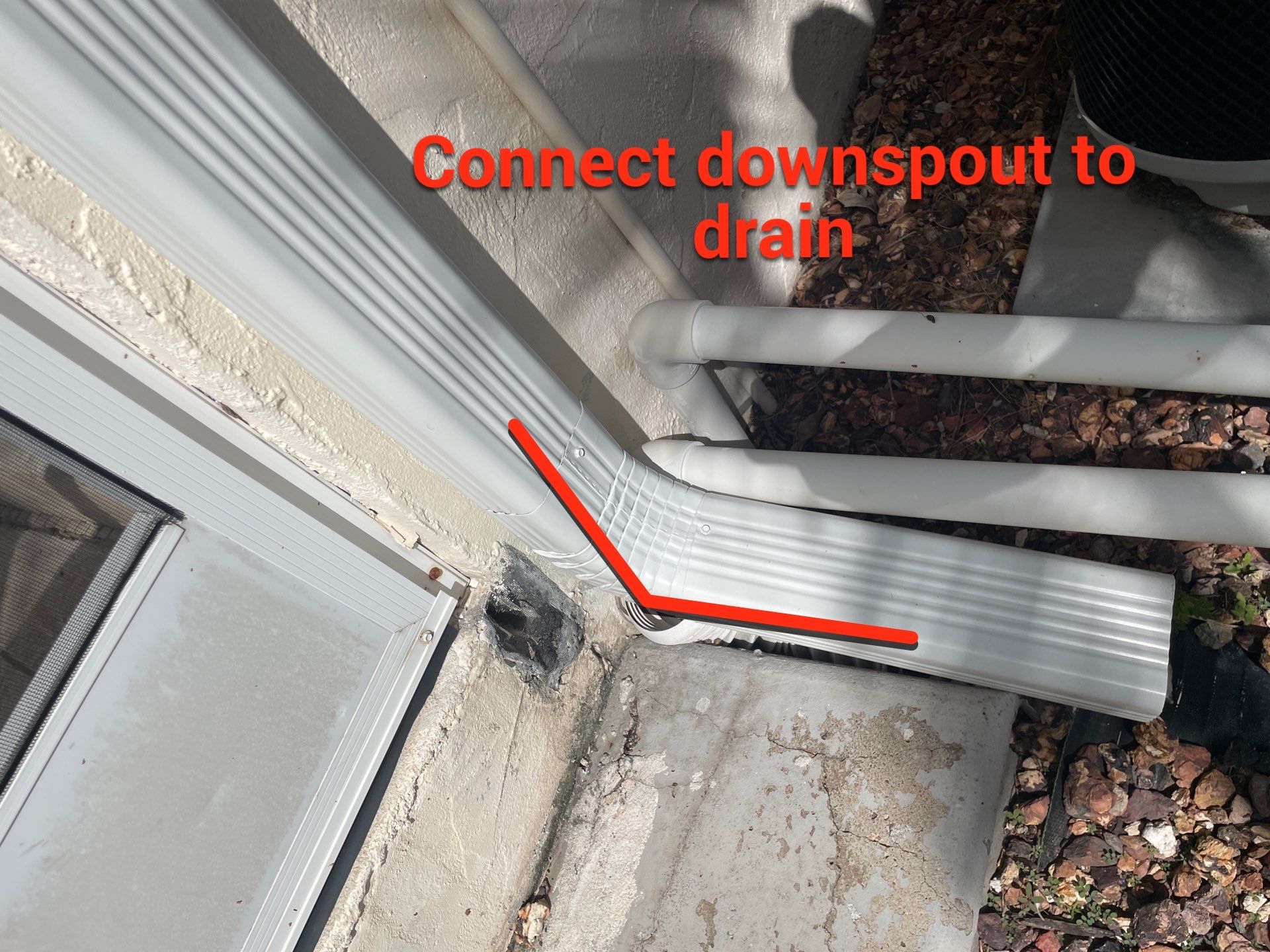 Connect Downspouts to Drain in Punta Gorda FL by Gutter Professors