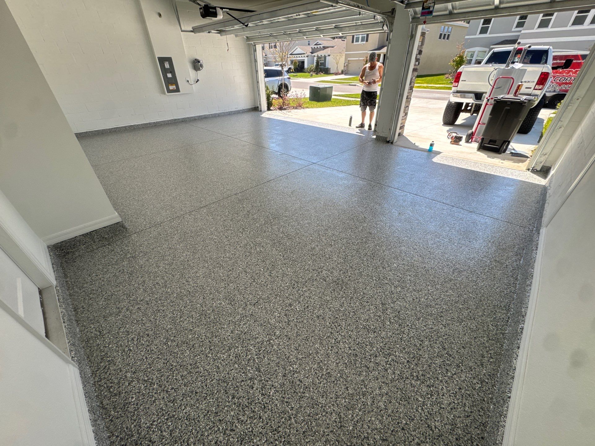 New Construction Garage Floor Transformation! by Performance Floors & Coating