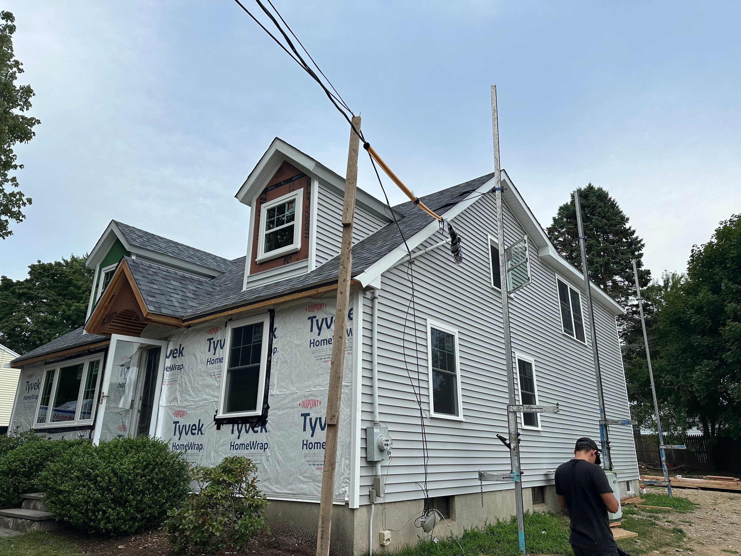 Residential Roofing Installation using Owens Corning TruDefinition Duration AR - Slatestone Gray by A Plus Exterior