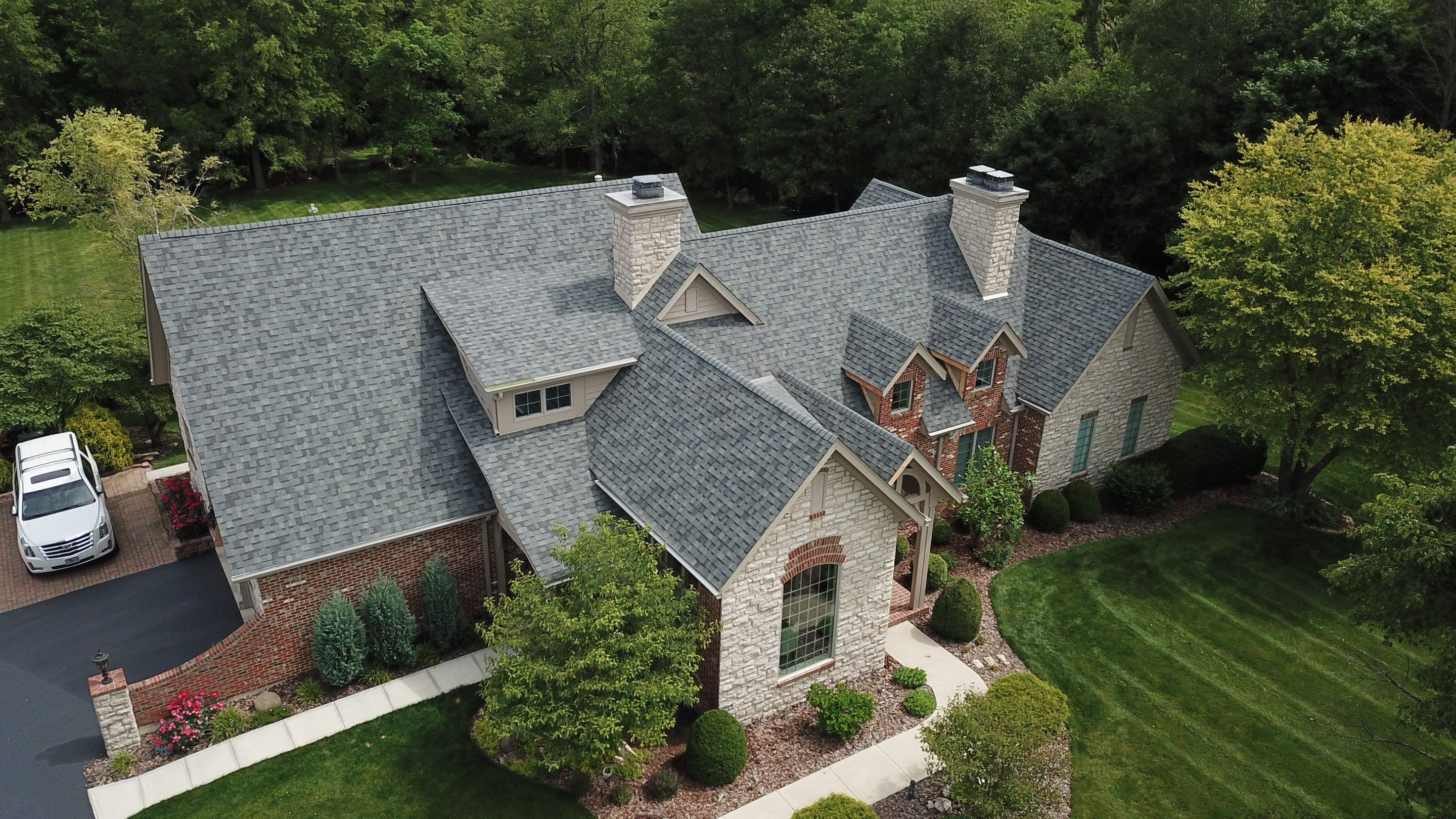 Residential Roofing Installation using Duration Series Shingles - Estate Gray by RoofX 