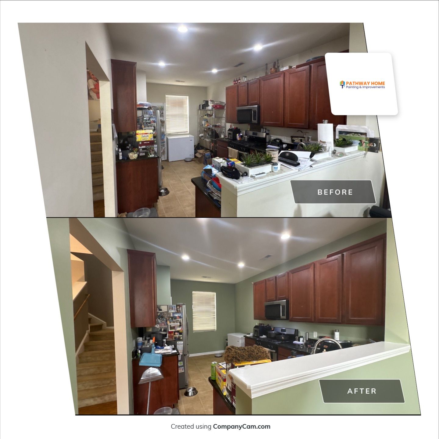 Transformation Complete for Paul & Vickie’s Home by Pathway Home Painting & Improvements