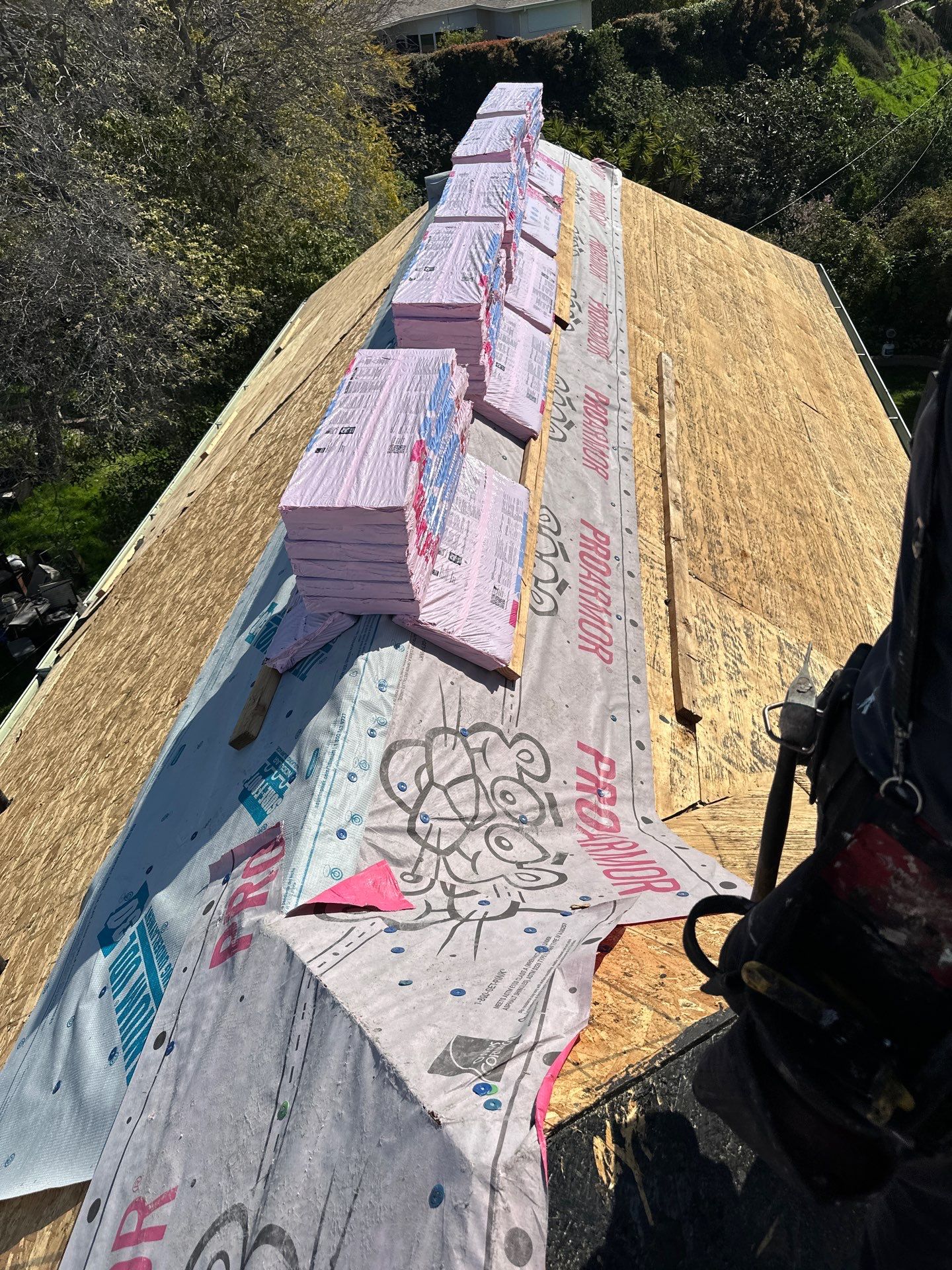 Residential Roofing Installation using Owens Corning Duration Cool Shingles by Hull Brothers Roofing