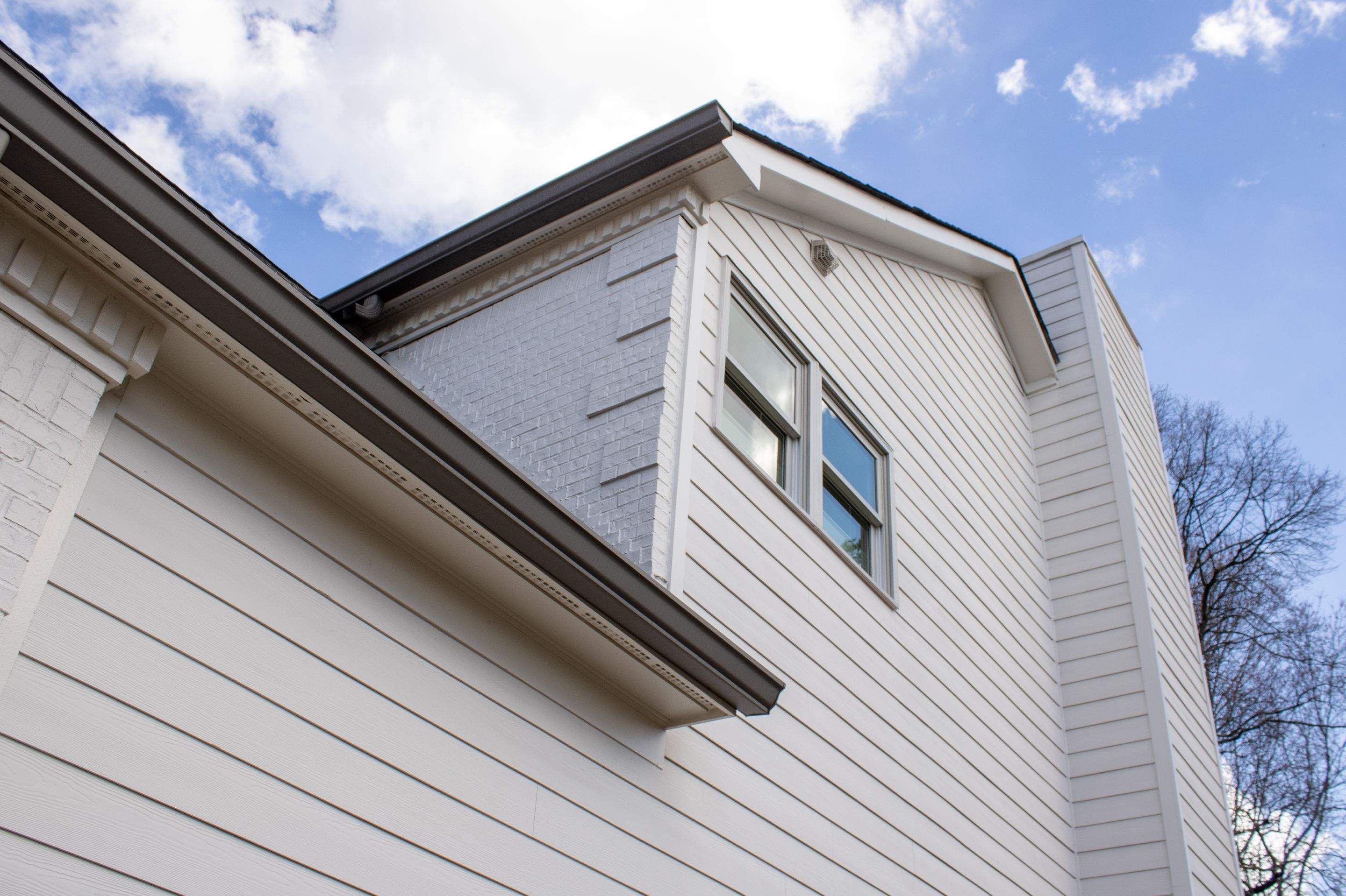 Exterior Painting, James Hardie Siding Install, and Gutter Replacement in Alpharetta, GA - After Results Taken Six Years After Painted by Nelson Exteriors 