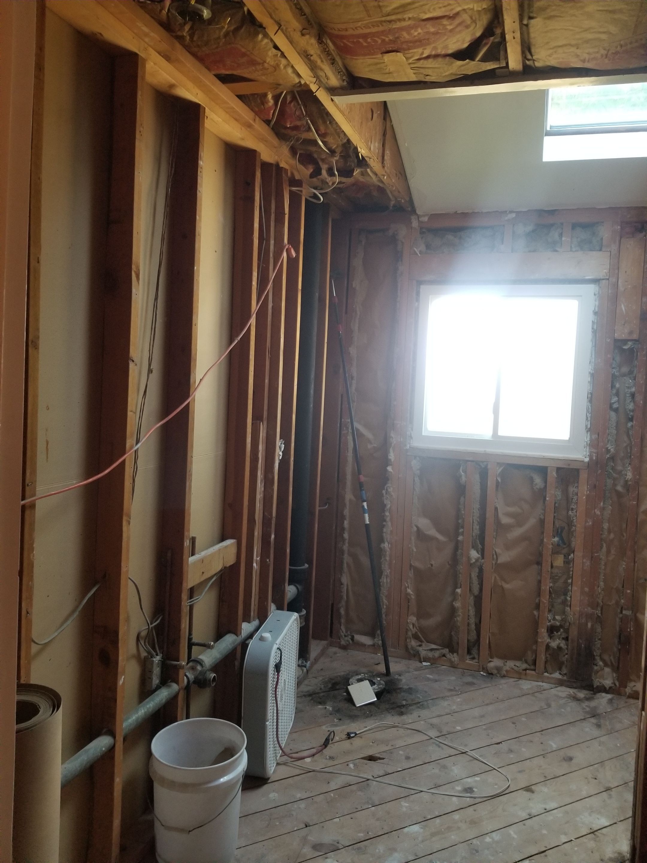 Remodel full bathroom new tile walk in shower plus 2nd half bath Powder room in Livonia, MI by Northwest Construction