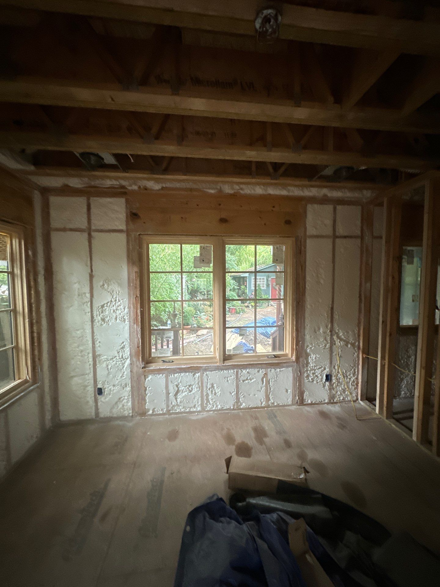 We spray foamed this beautiful and very unique custom home in Dallas by Apex Insulation Solutions