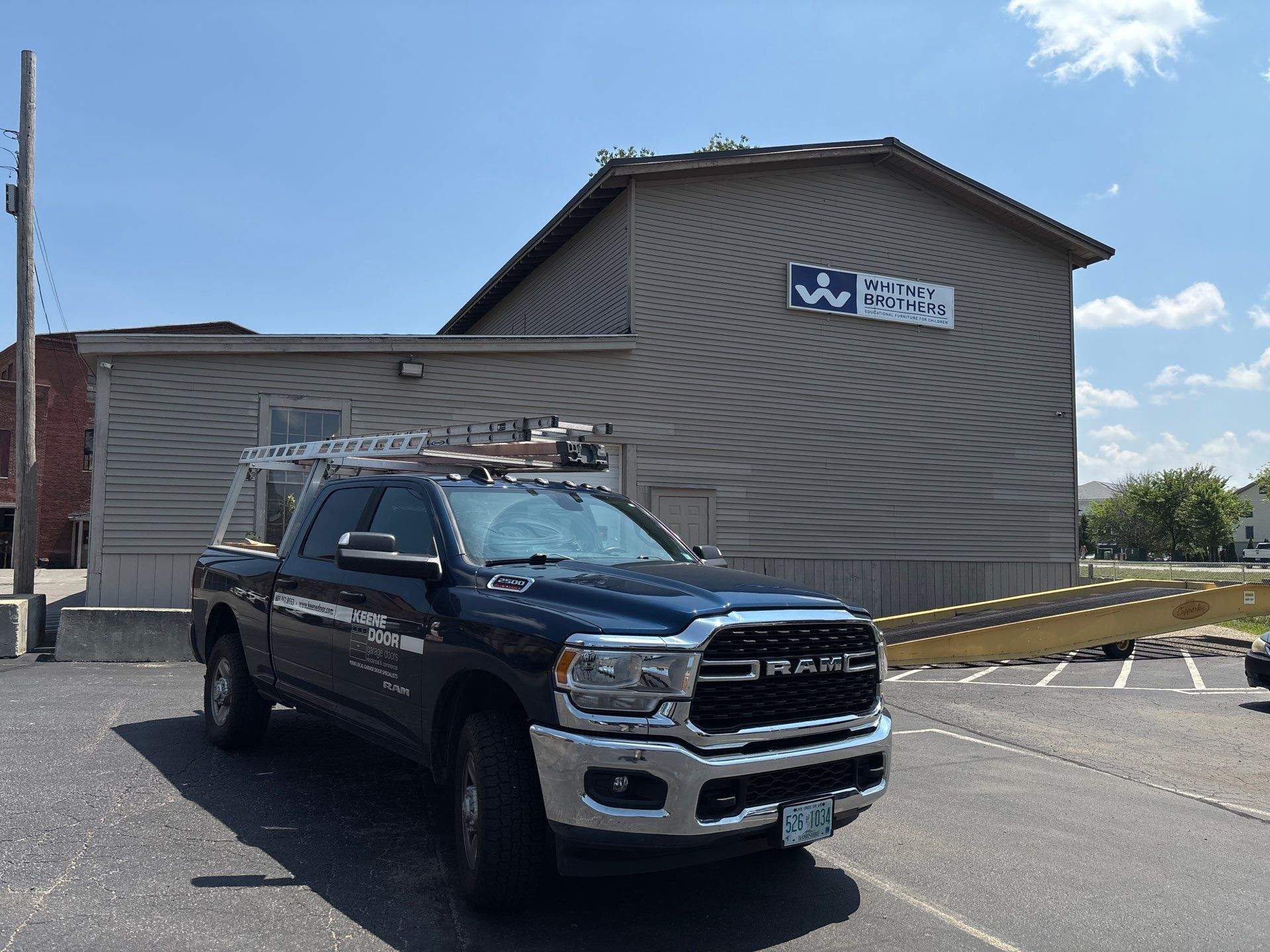 Commercial Door Installation using Industrial Series Garage Door by Keene Door