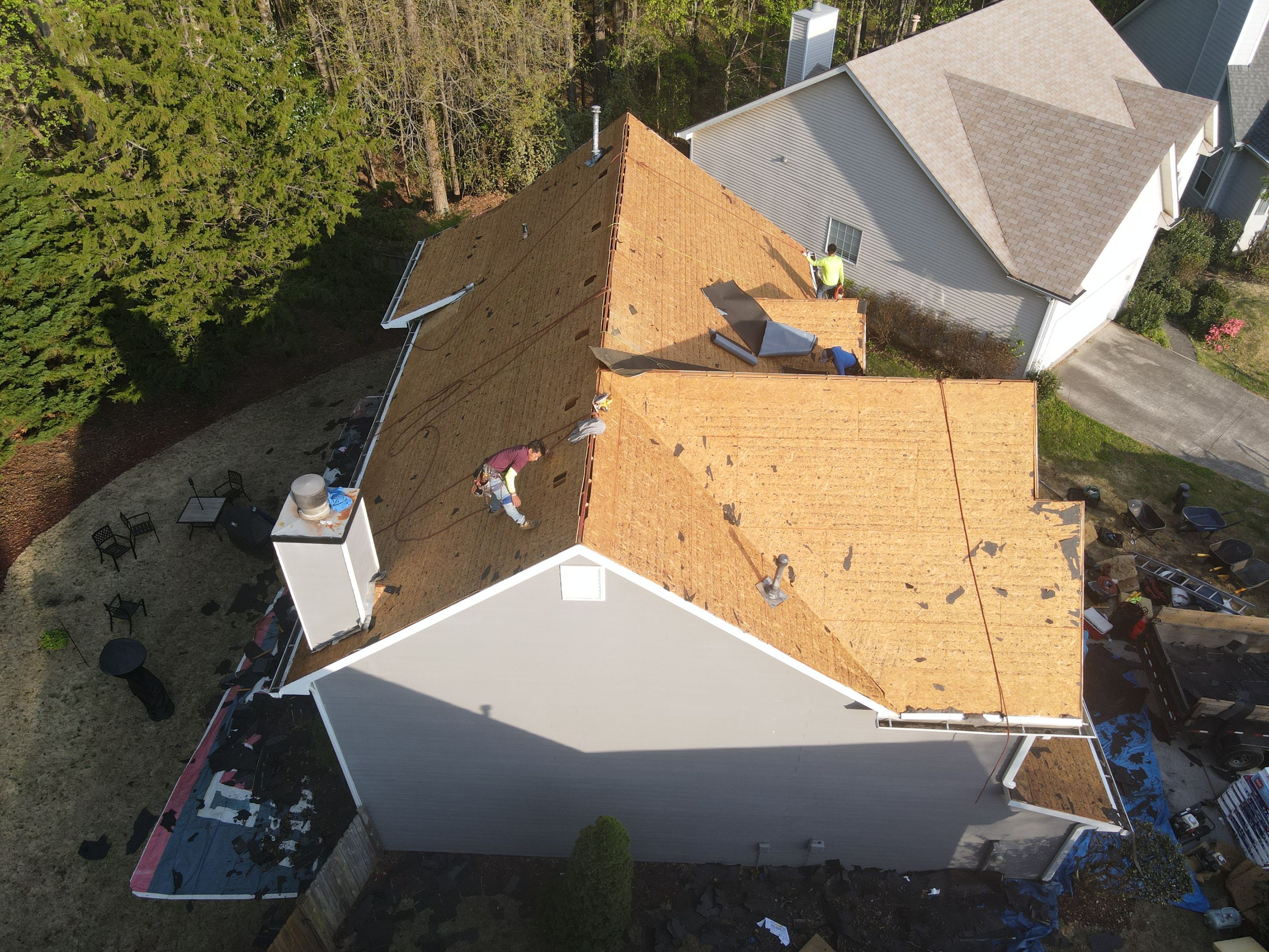 Residential Roofing Installation using GAF by Inspector Roofing and Restoration