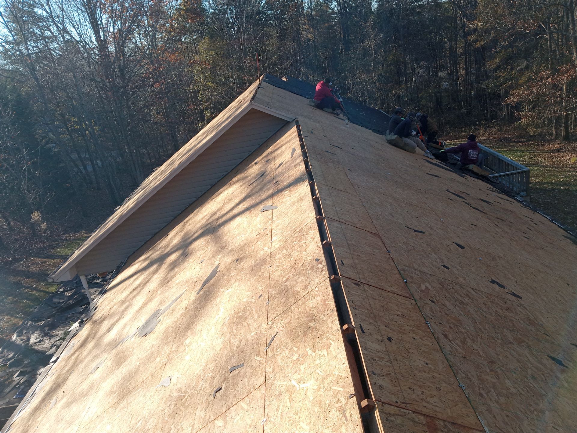 Residential Roofing Installation using Architectural shingles by BROCK BUILDERS 