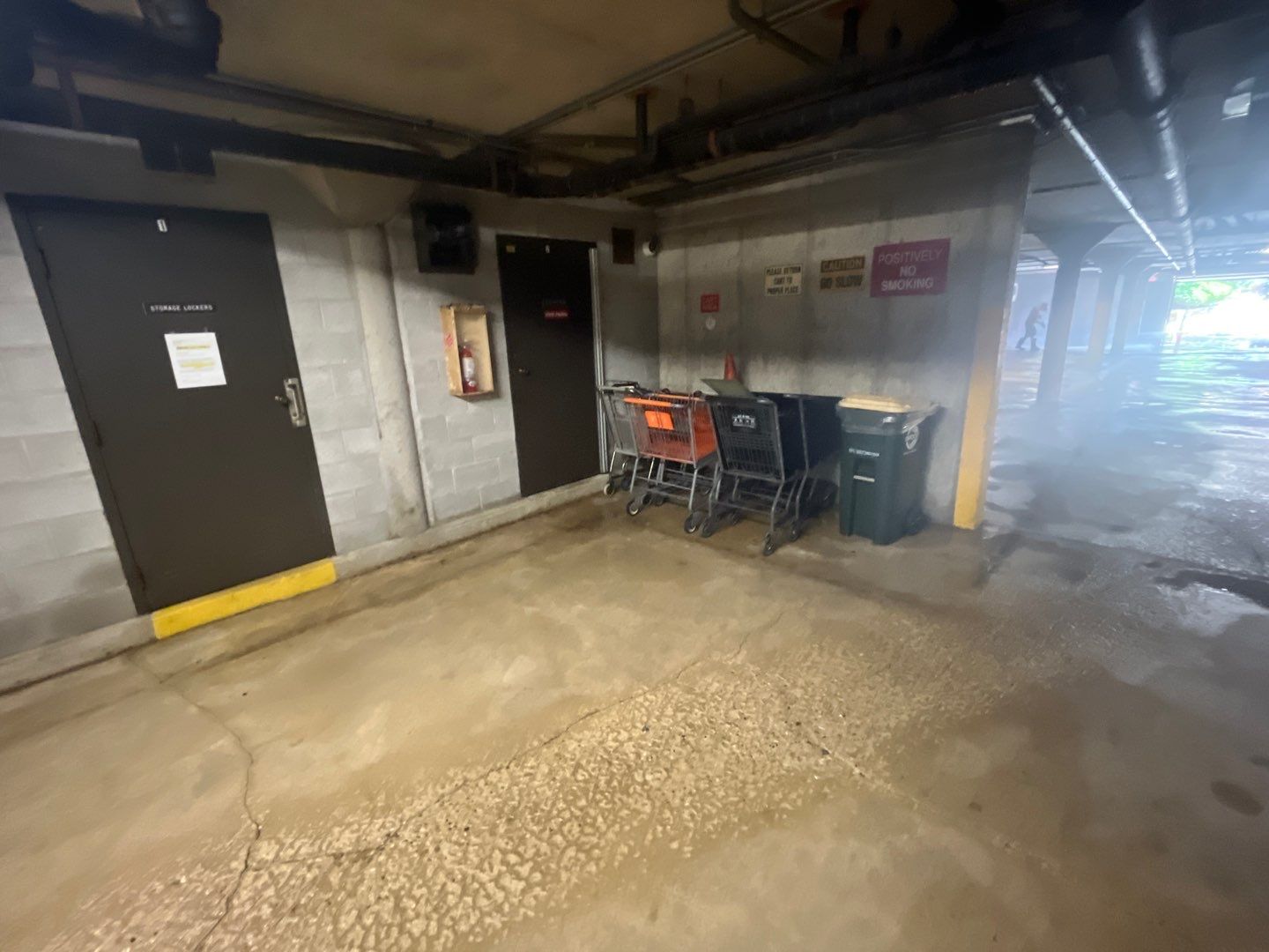 Parking garage cleaning by Northern Power Washing LLC.