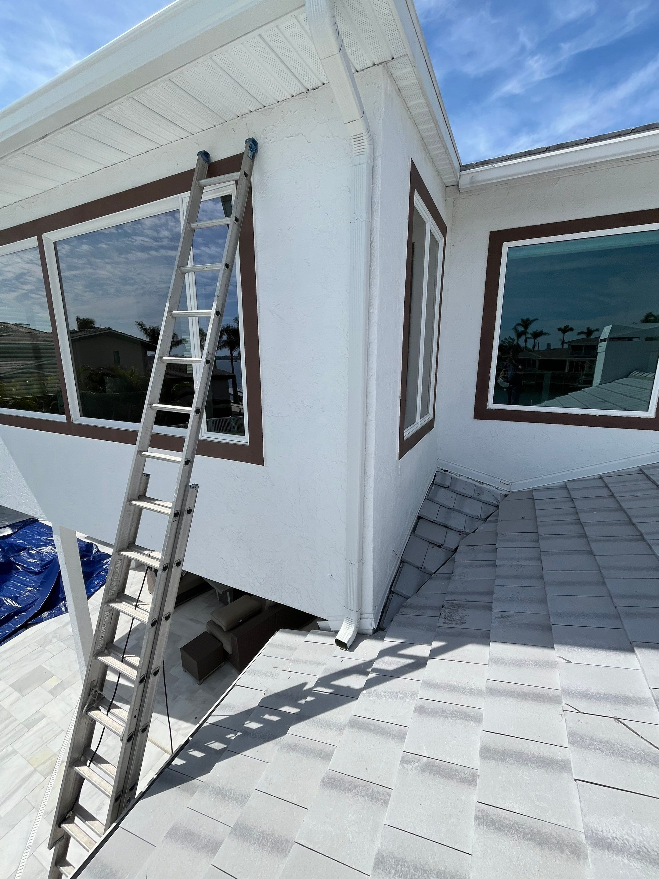 Repainting and Upgrading Gutters in Sarasota FL by Gutter Professors