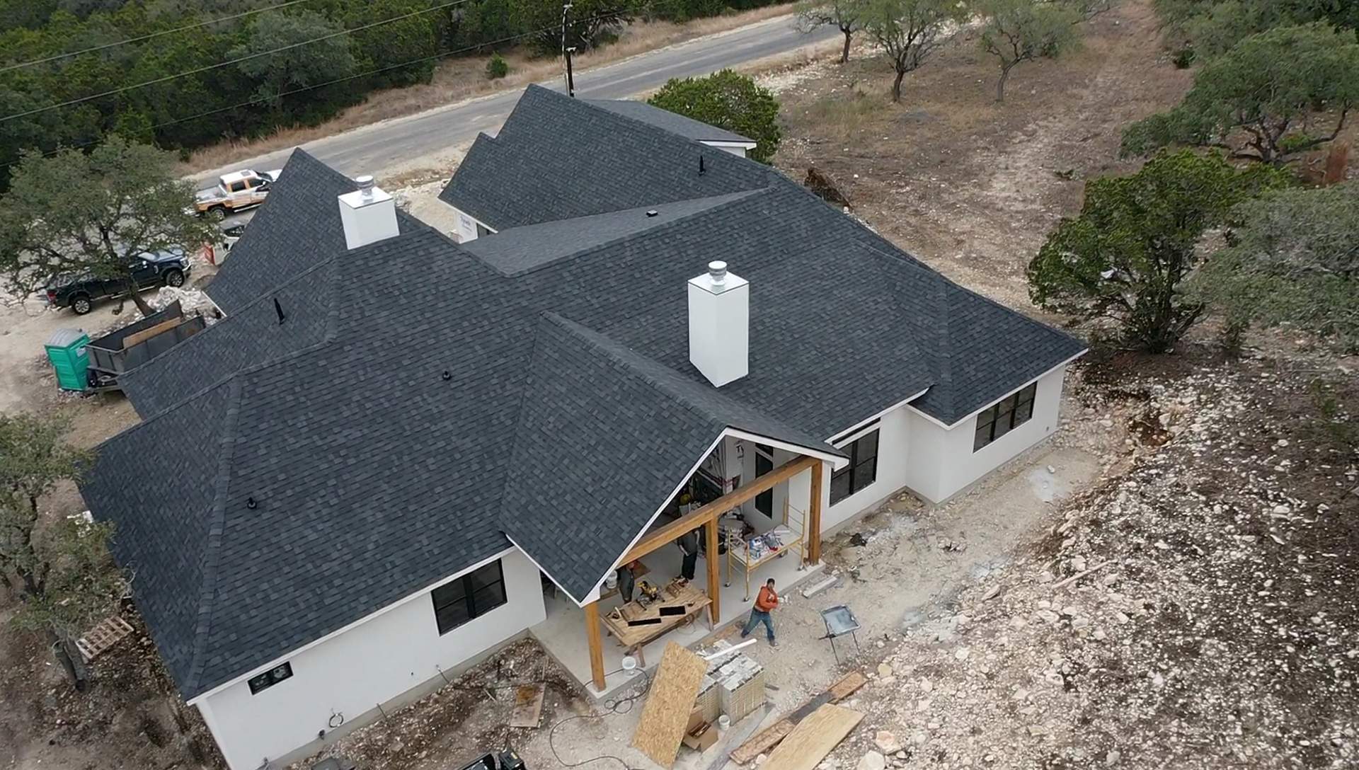 New Home Construction using Owens Corning 30 year Architectural Shingles by Premier Roofing and Contracting