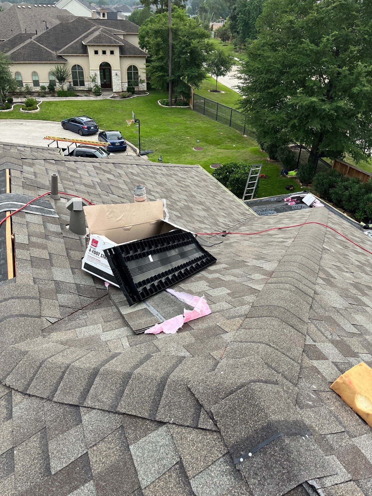 Residential Roofing Installation using Owen's Corning Duration (Lifetime) Shingles by Roof Repair Company