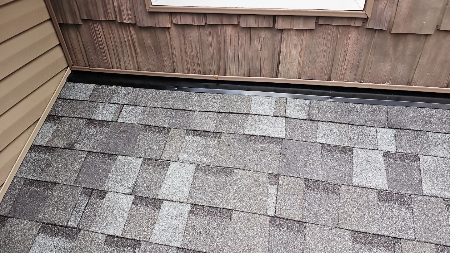 Atlas Pinnacle, Color, Coastal Granite, Drip Edge, Color, Black by Eagle Eye Roofing