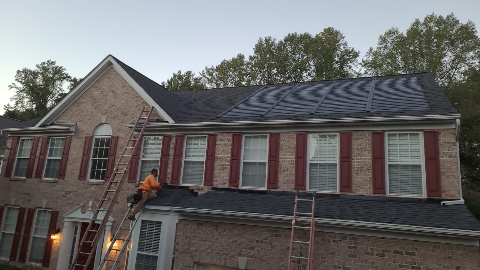 GAF Timberline Solar Roof Ellicott City, MD by American Home Contractors