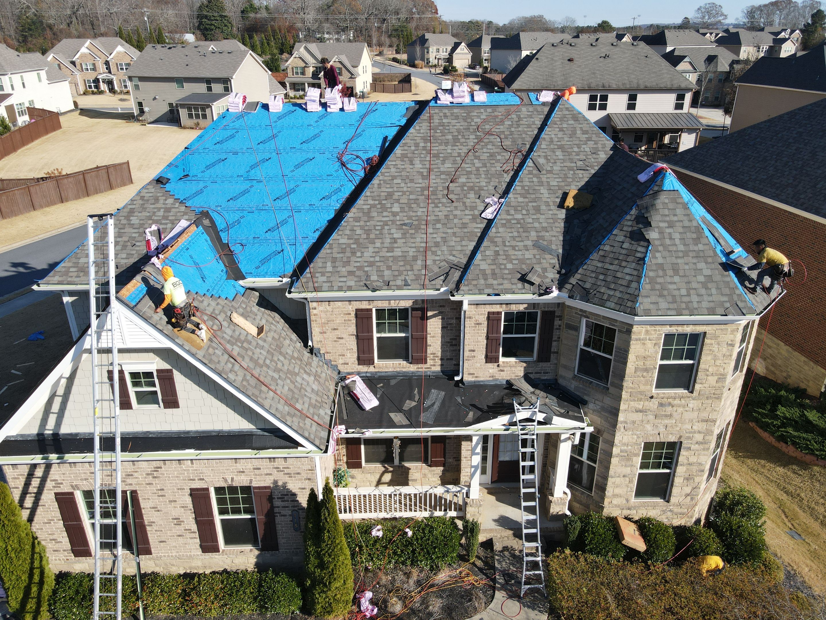 Residential Roofing Installation using Owens Corning by Inspector Roofing and Restoration