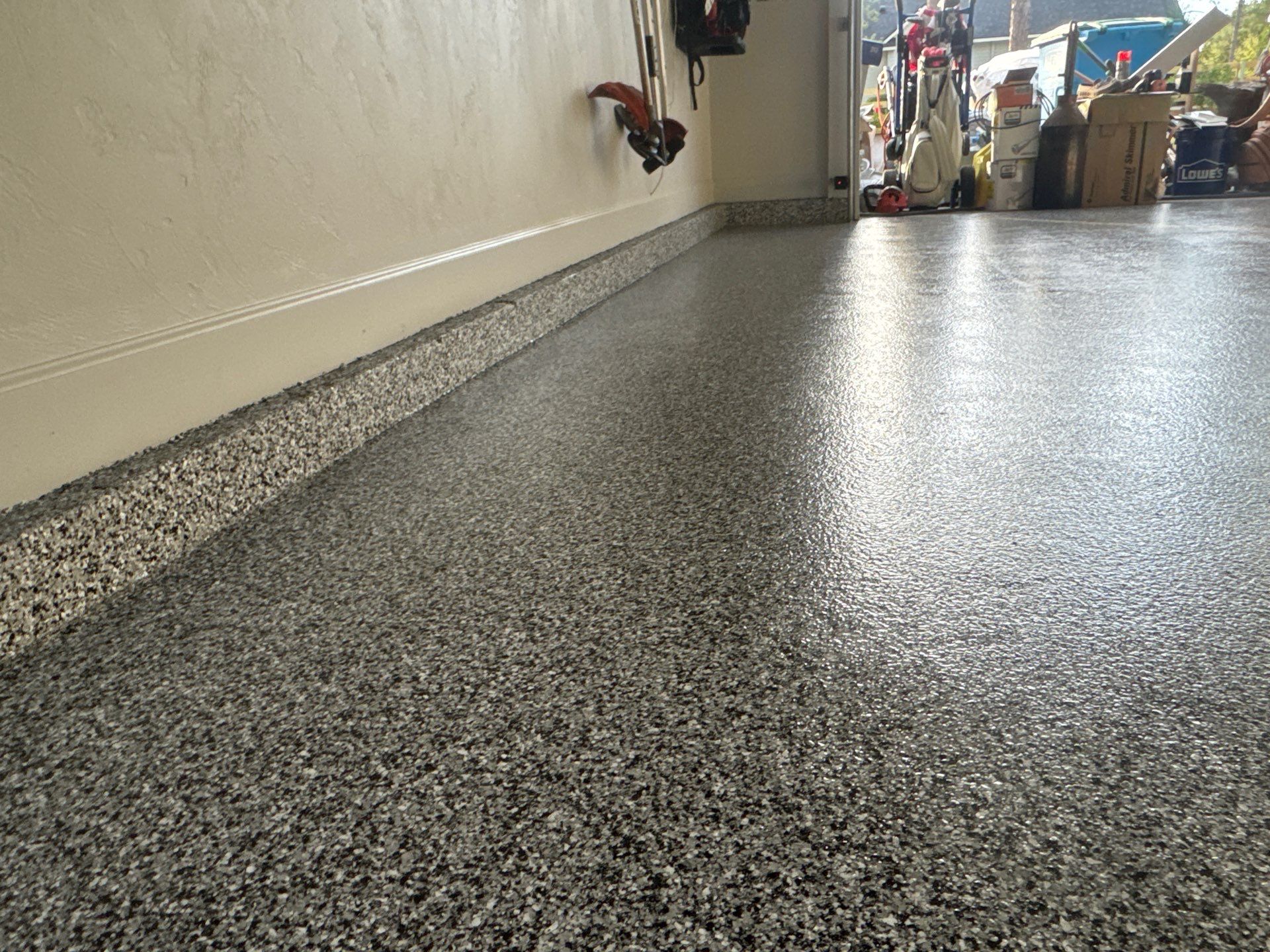 Garage in High Springs, FL in Domino by Cross Creek Concrete Coatings