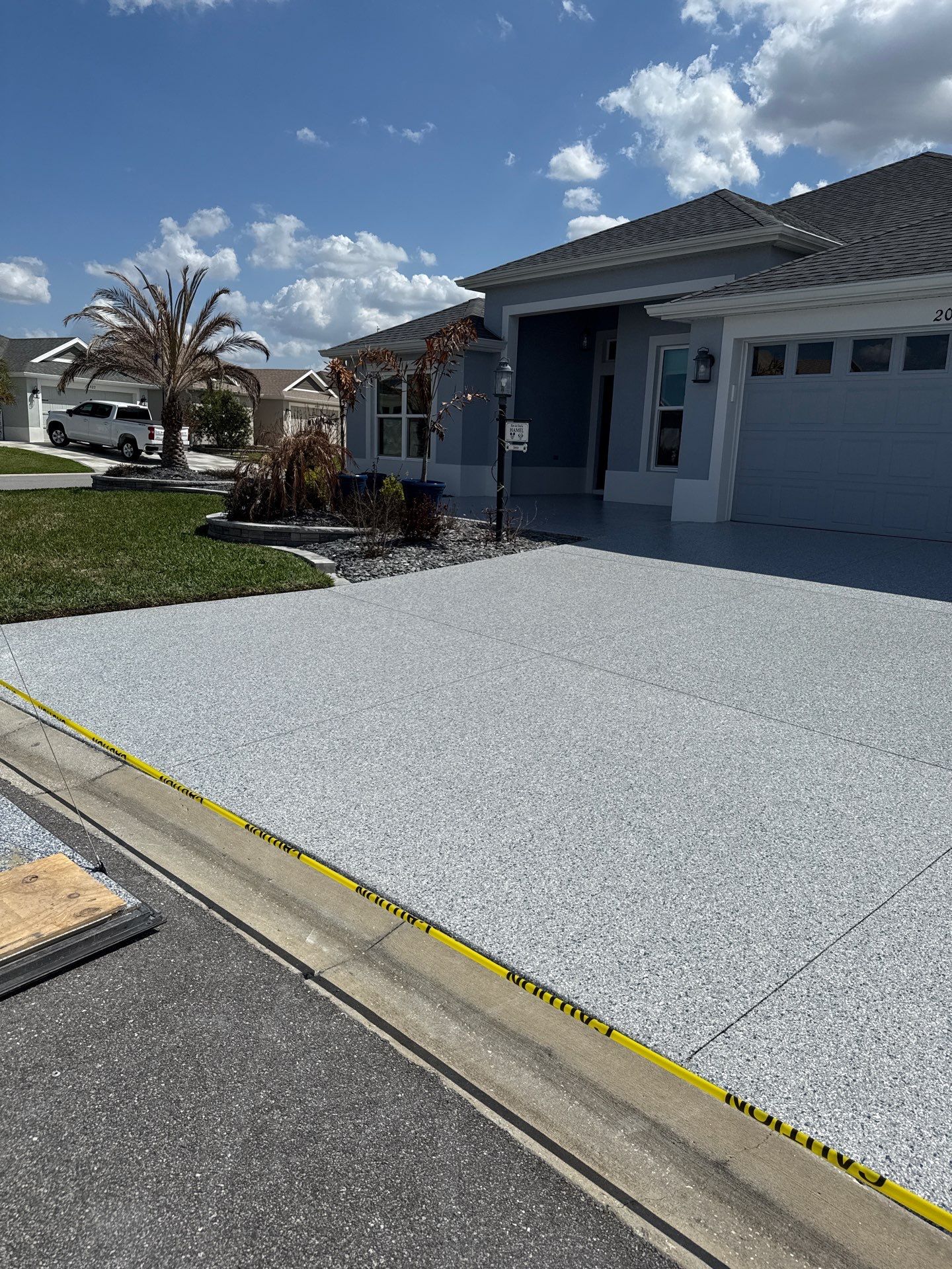 Driveway in Tidal Wave by Innovative Concrete Coatings 