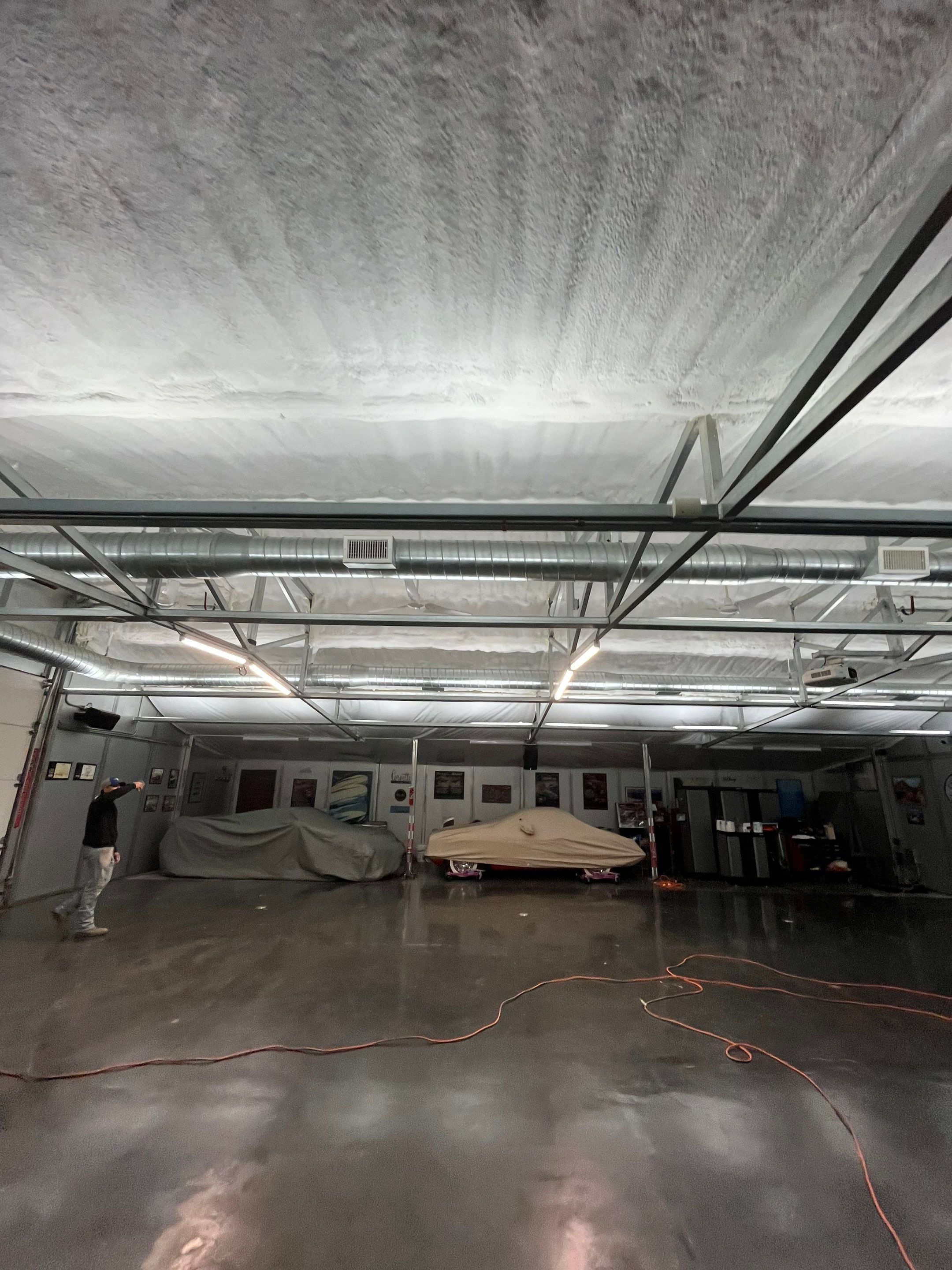 Sunnyvale Tx, Close cell spray foam custom garage  by Apex Insulation Solutions