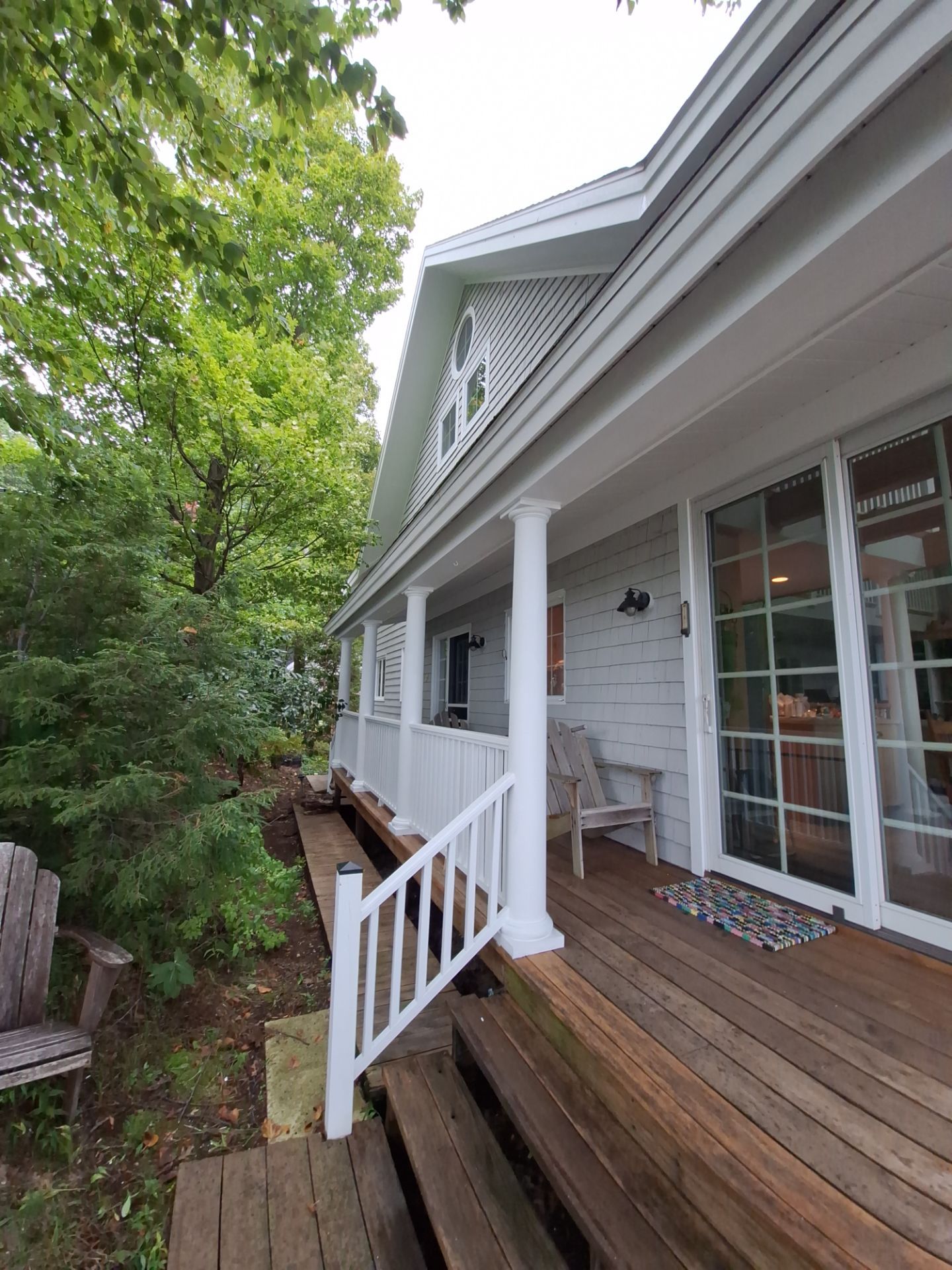 Lakefront Deck Pressure Washing, Exterior Wood Staining, and Painting in West Olive MI by Gordon Painting