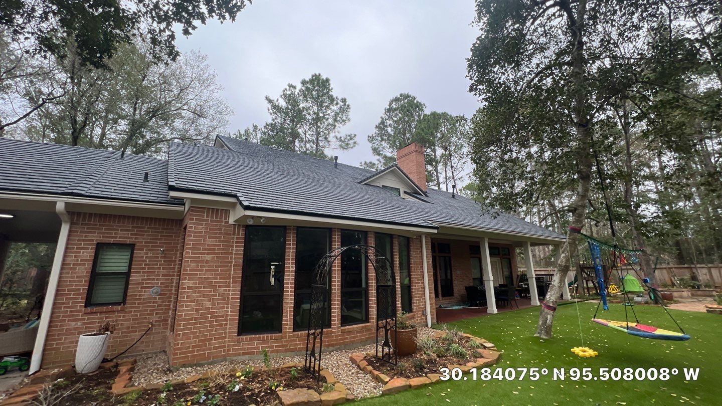 Residential Roof Replacement using Davinci Province Slate Shingles by Elite Roofing LLC