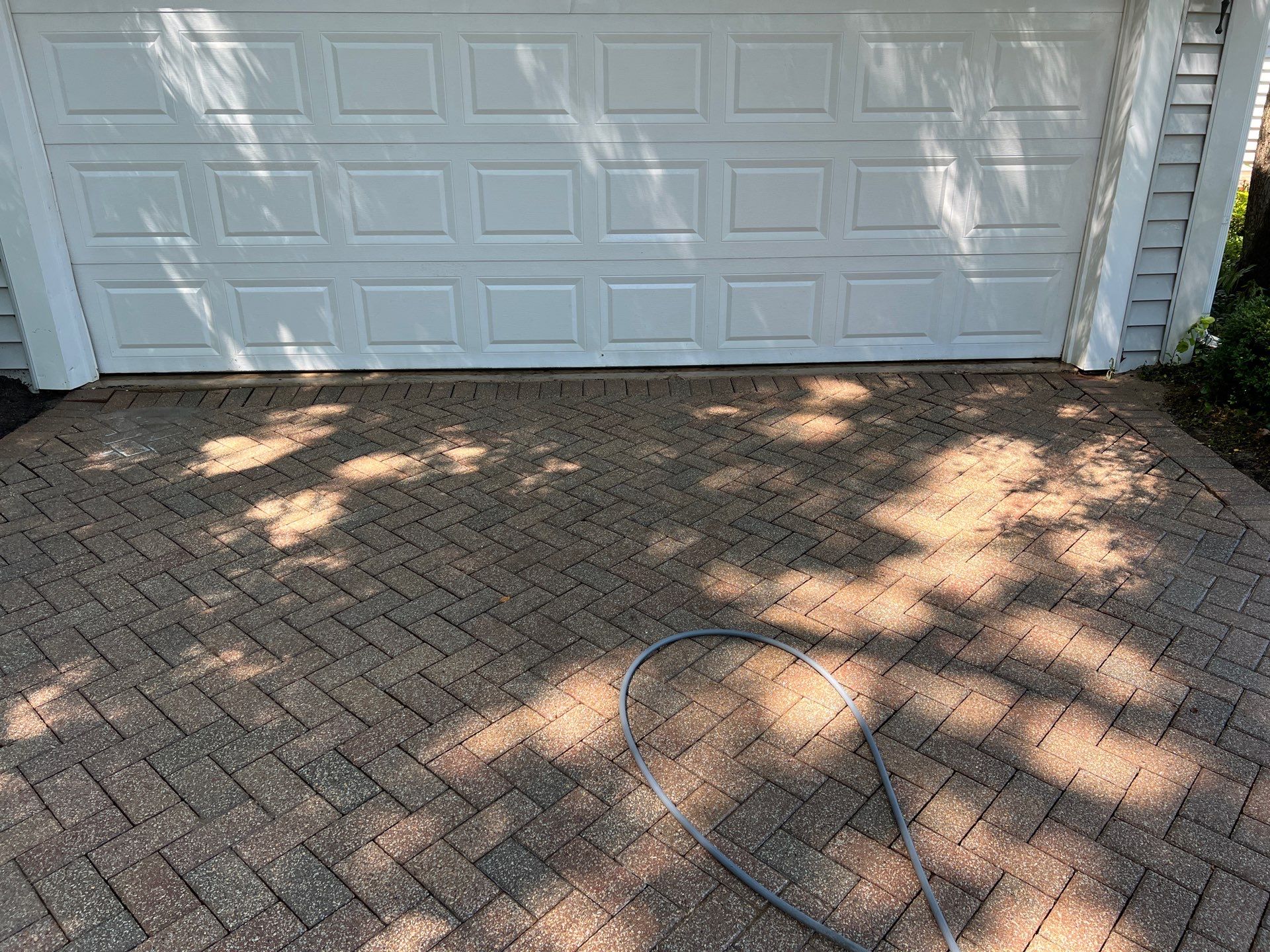 Brick paver clean, sand and seal.  using Polysweep polymeric sand by Northern Power Washing LLC.