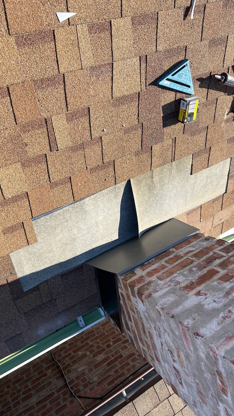 Chimney flashing repair. by Pro Home Services Inc