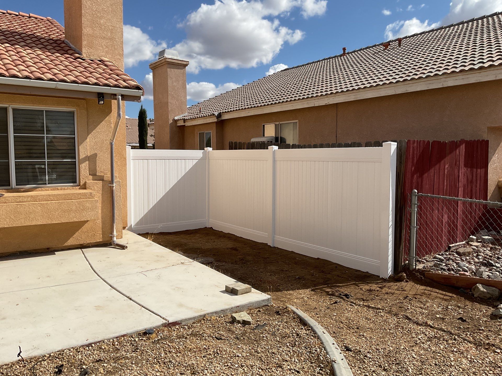Fence Installation using Vinyl by Fence Guys Inc. 