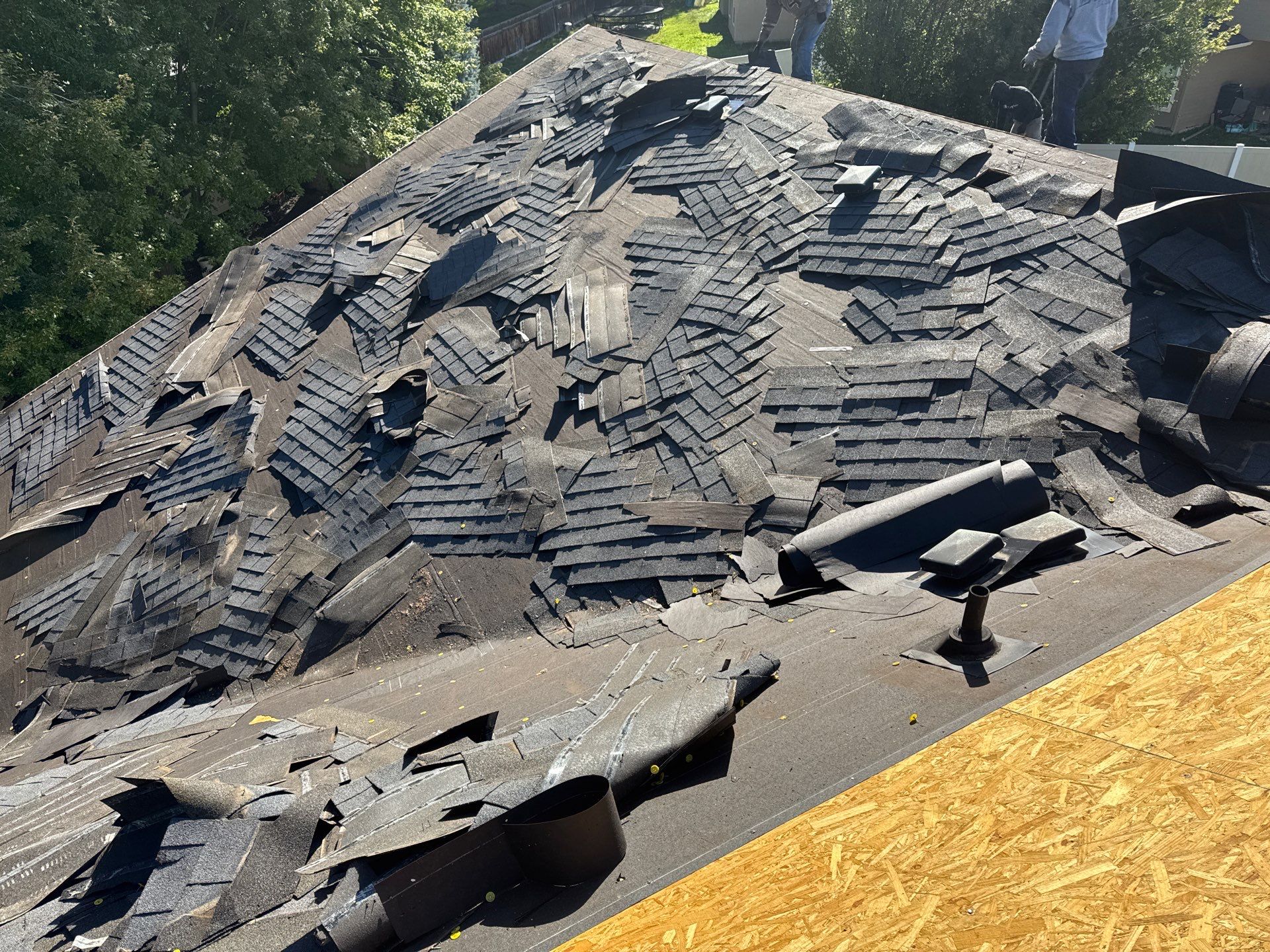 Complete Residential Roof Replacement Featuring Gray Architectural Shingles in Meridian by Olive Roofing