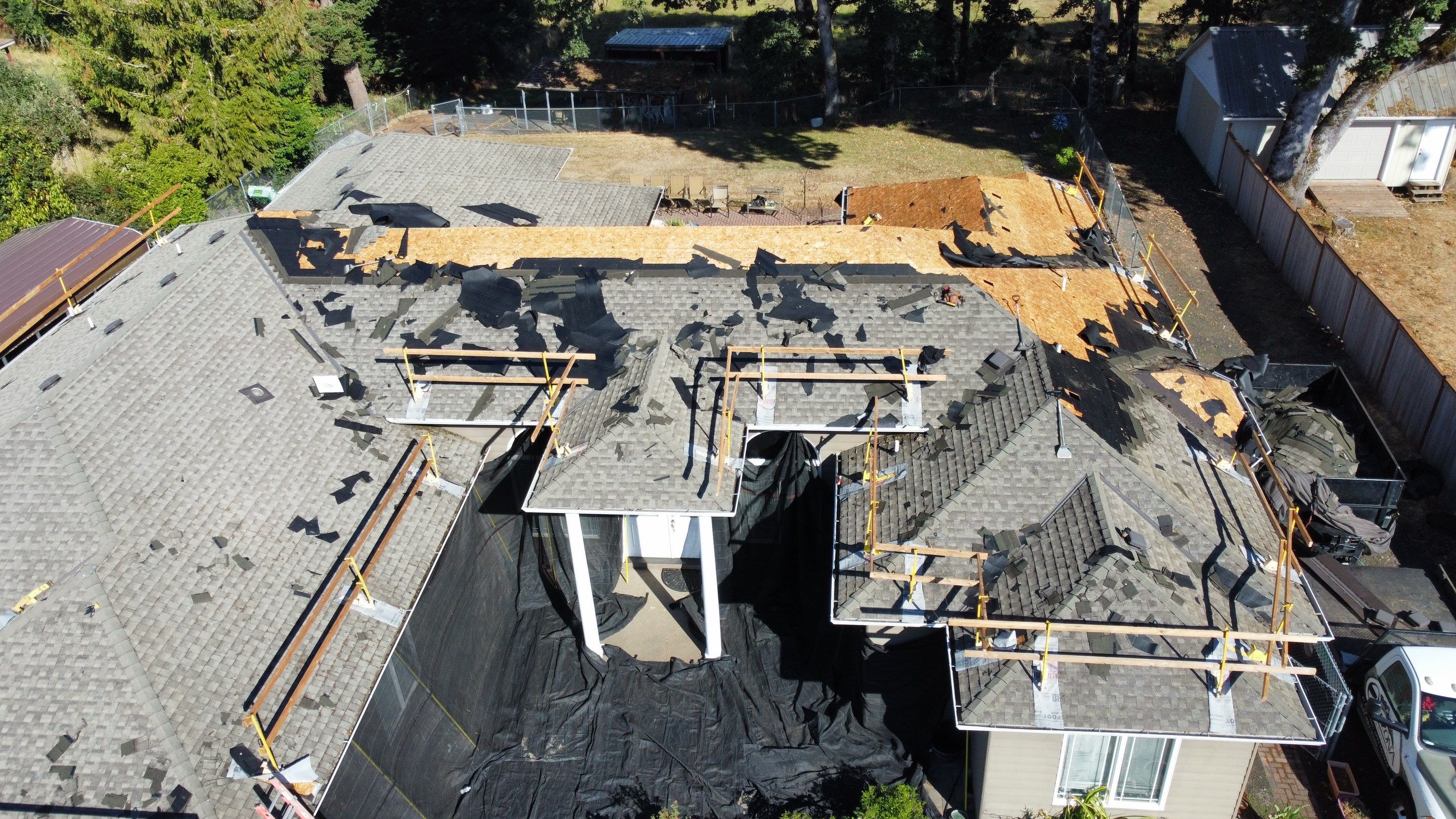 Residential Roofing Installation using IKO Dynasty (Color: Biscayne) by Orezona Building & Roofing Company, Inc.