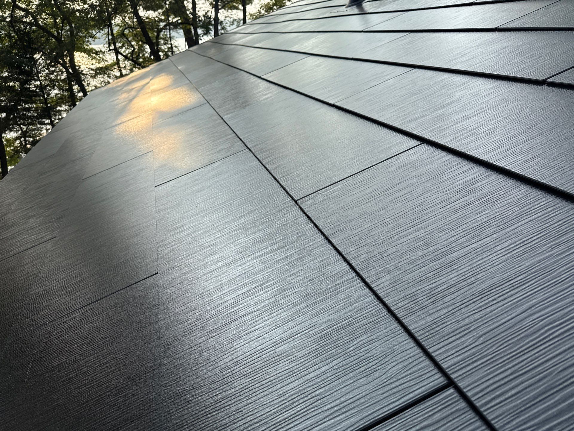 Stunning Tesla Solar Roof Cabin in the Woods by American Home Contractors