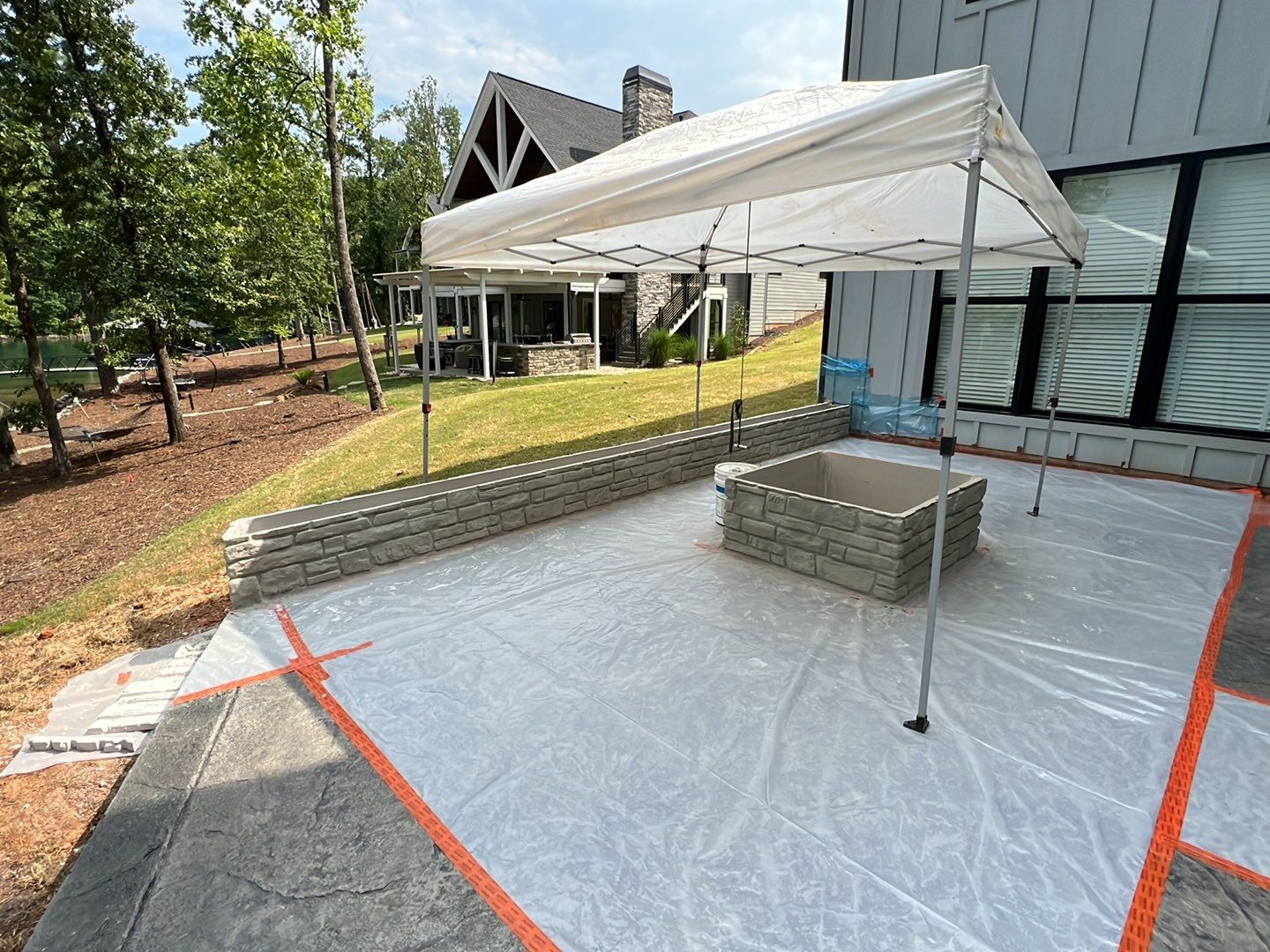 Stamped Concrete Patio by Xtreme Concrete Services