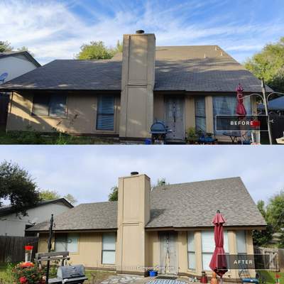 Residential Roofing Installation using Owens Corning Driftwood