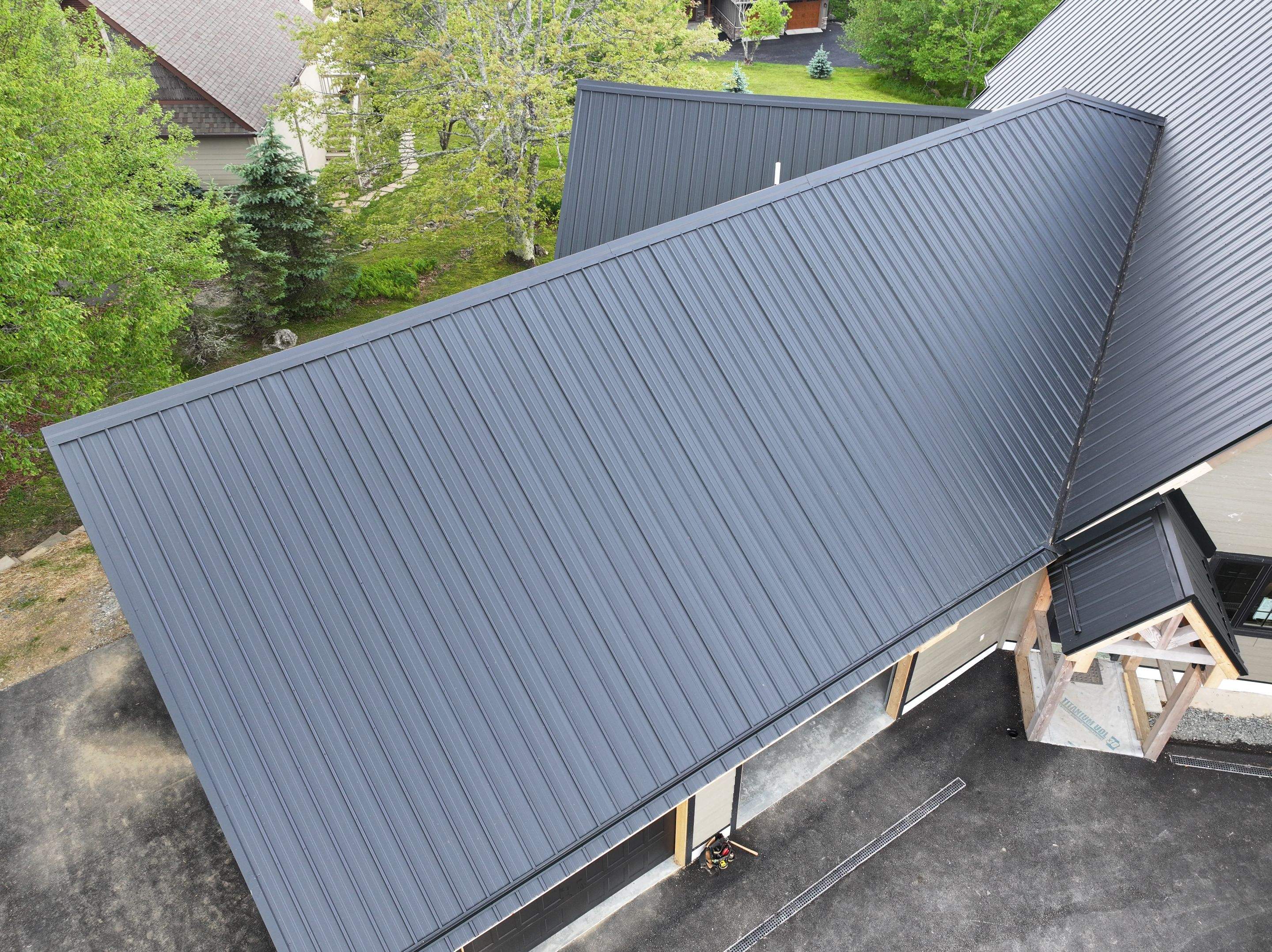 Textured Black AG Panel by Omnia Roofing