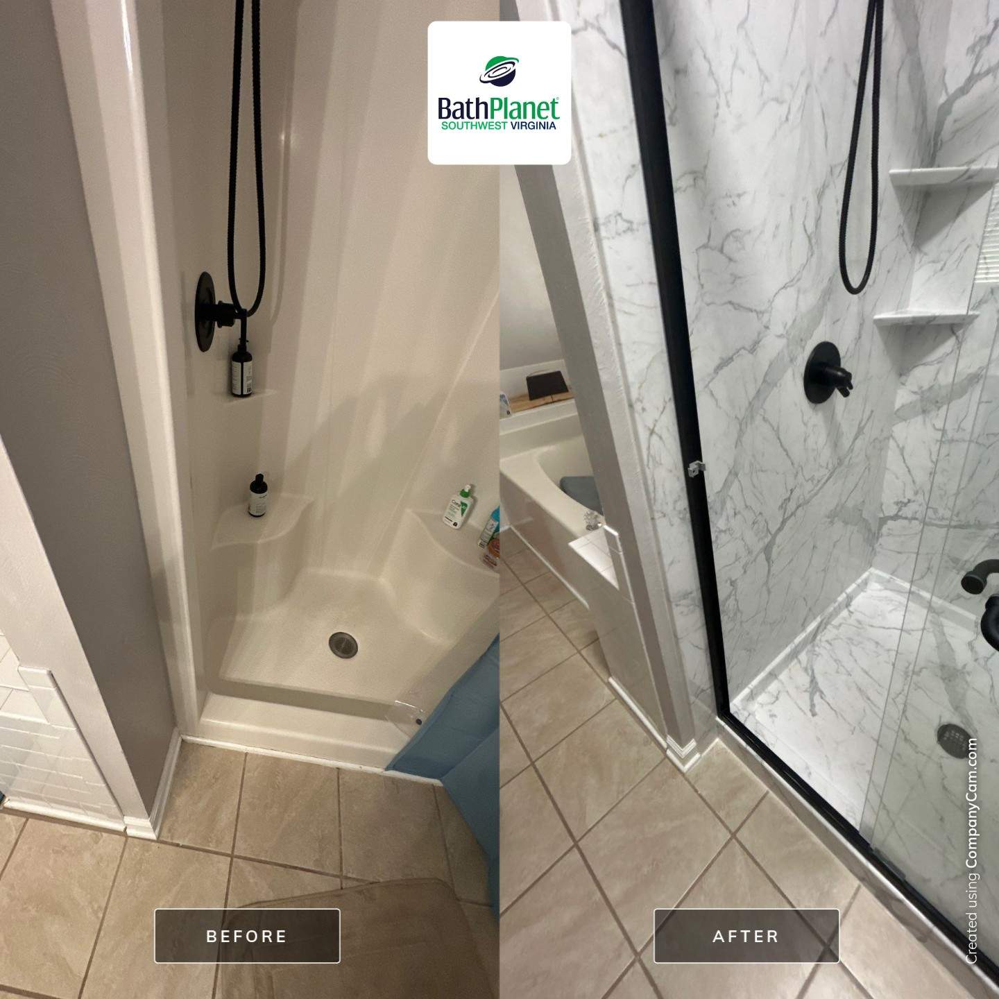 Shower Stall to Walk-In by BathPlanet SW Virginia