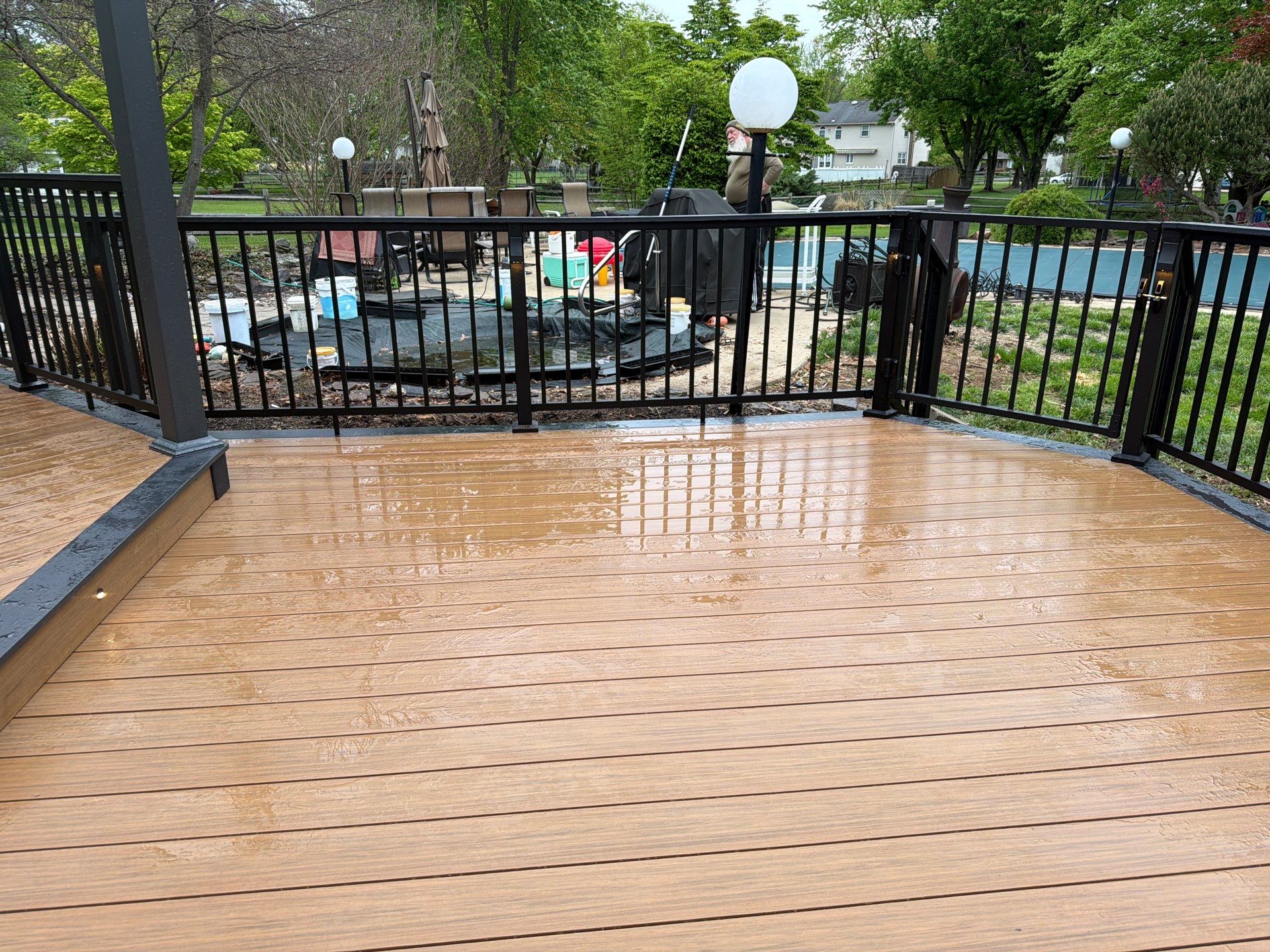 Deck Resurface In Richboro PA With Pergola by deck guardian