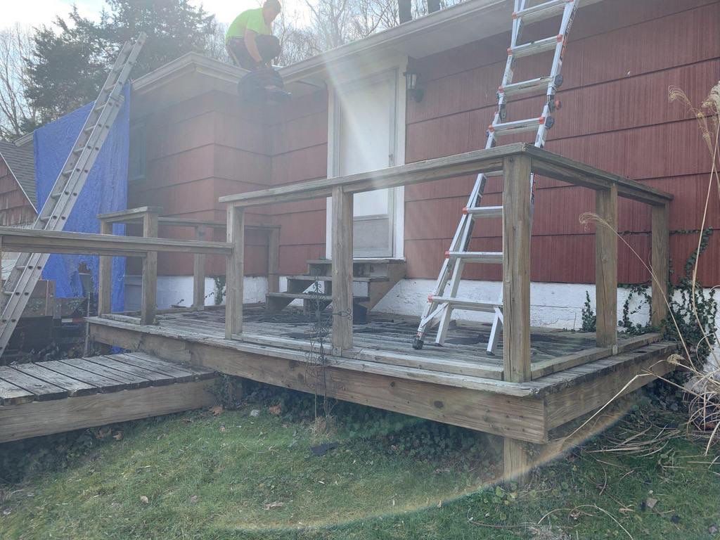 Deck Replacement using Pressure Treated Lumber by Secure Construction Company Inc
