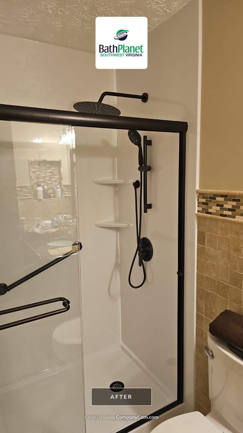 Basic Tub to Walk-In Shower by BathPlanet SW Virginia