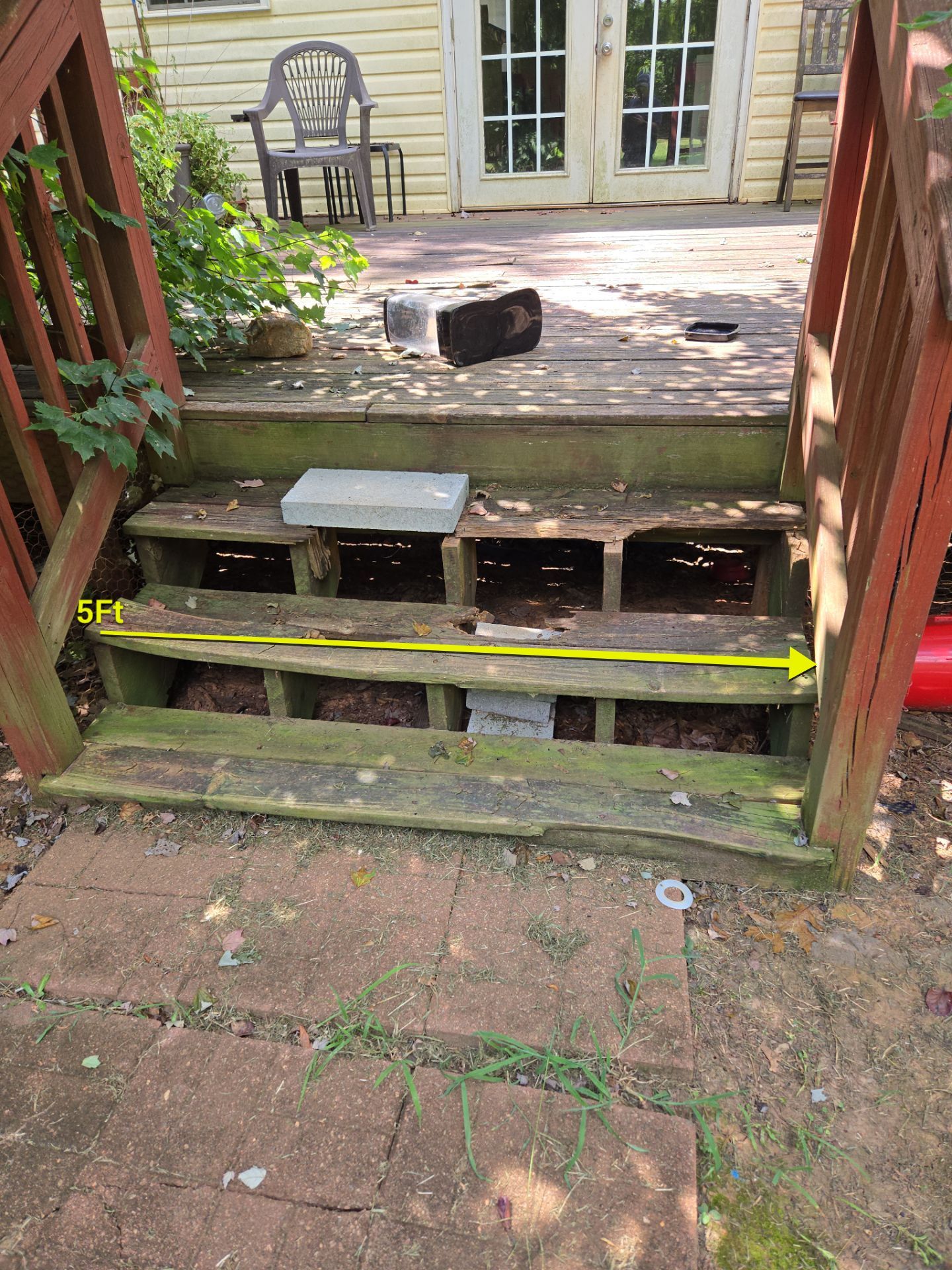 Deck Redecking & Custom Stair Rebuild by A Step Above Handy LLC