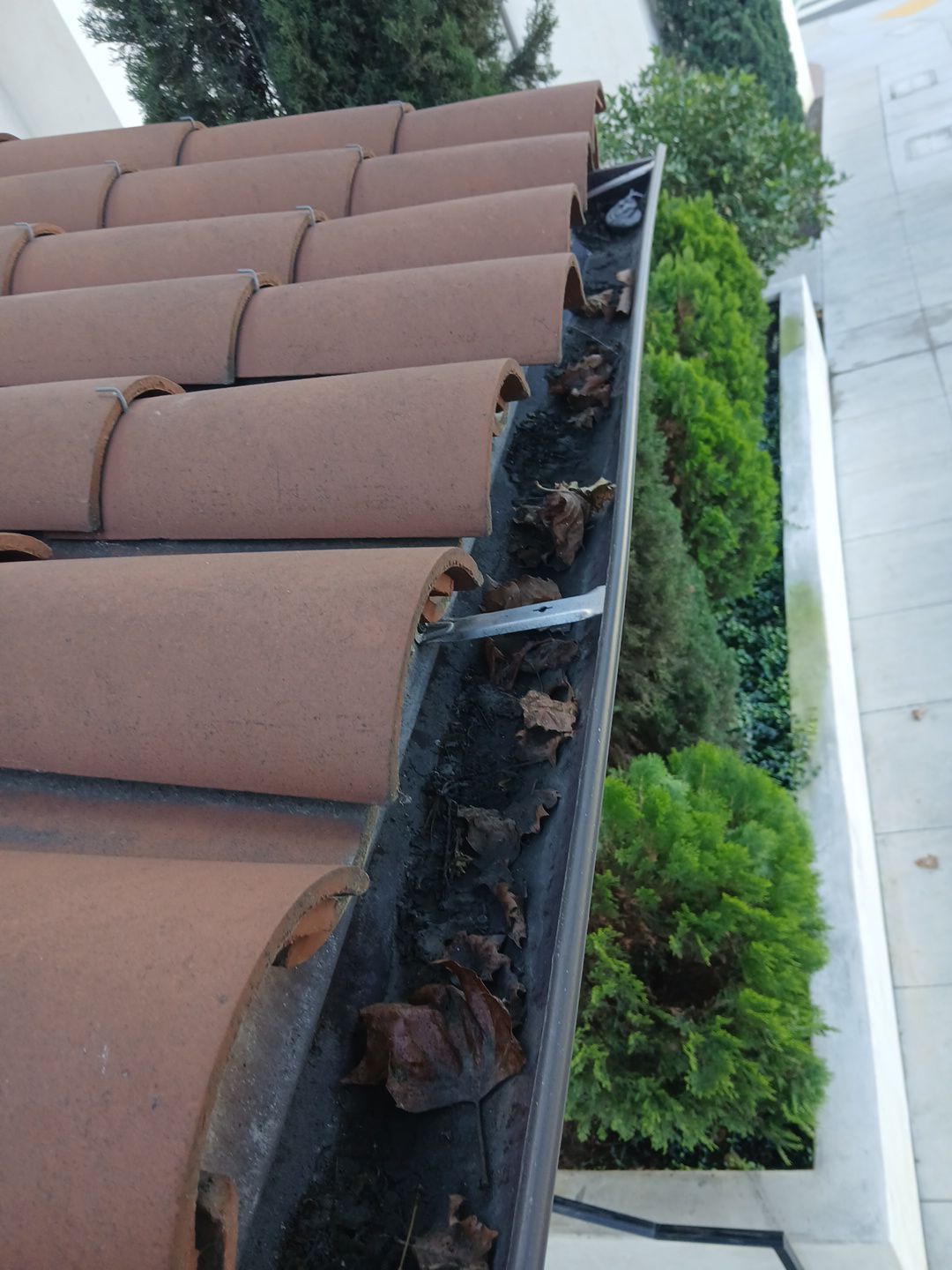 HOA gutter cleaning before