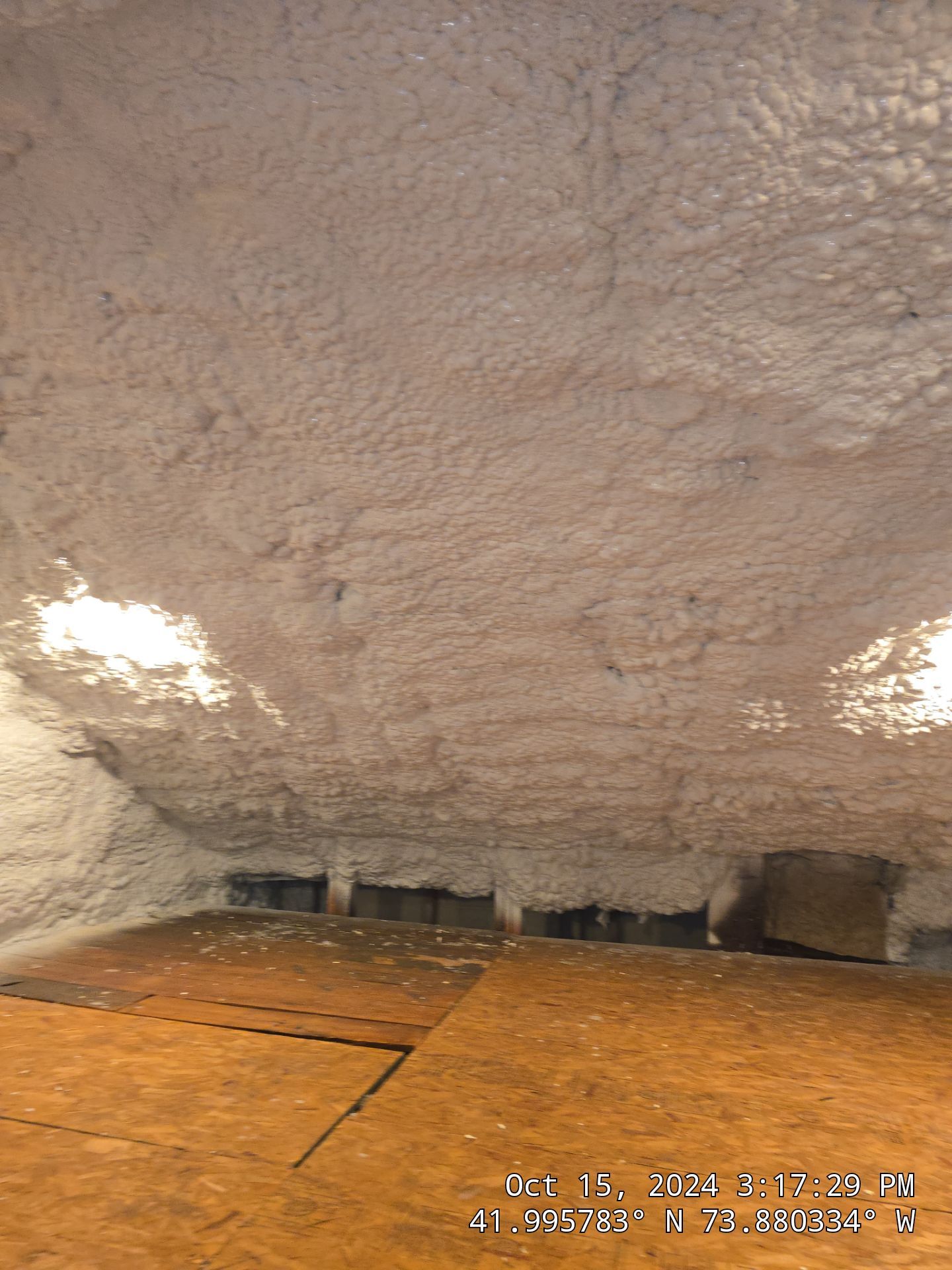 Attic Insulation using open cell spray foam by NYS Foam & Energy