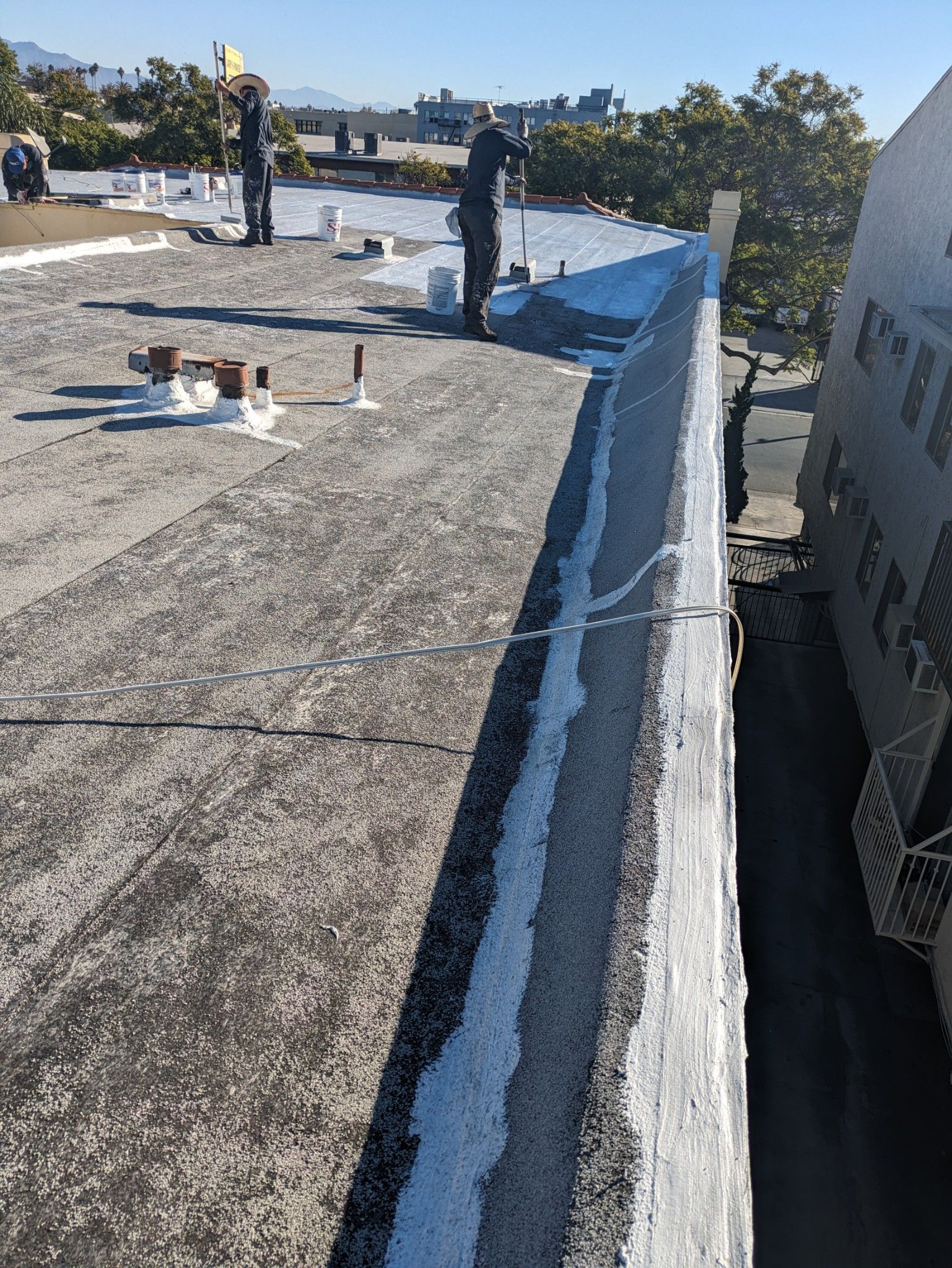 Commercial Silicone Roof System using American Standard Silicone System by Hull Brothers Roofing