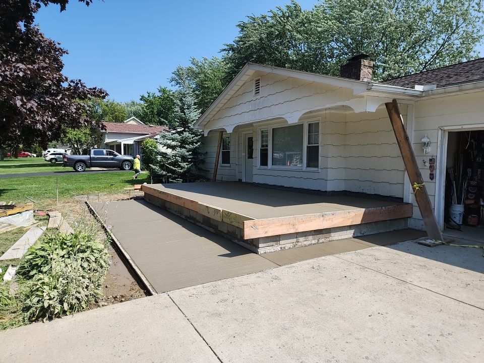 Porch and Concrete by Ivy Lea Construction