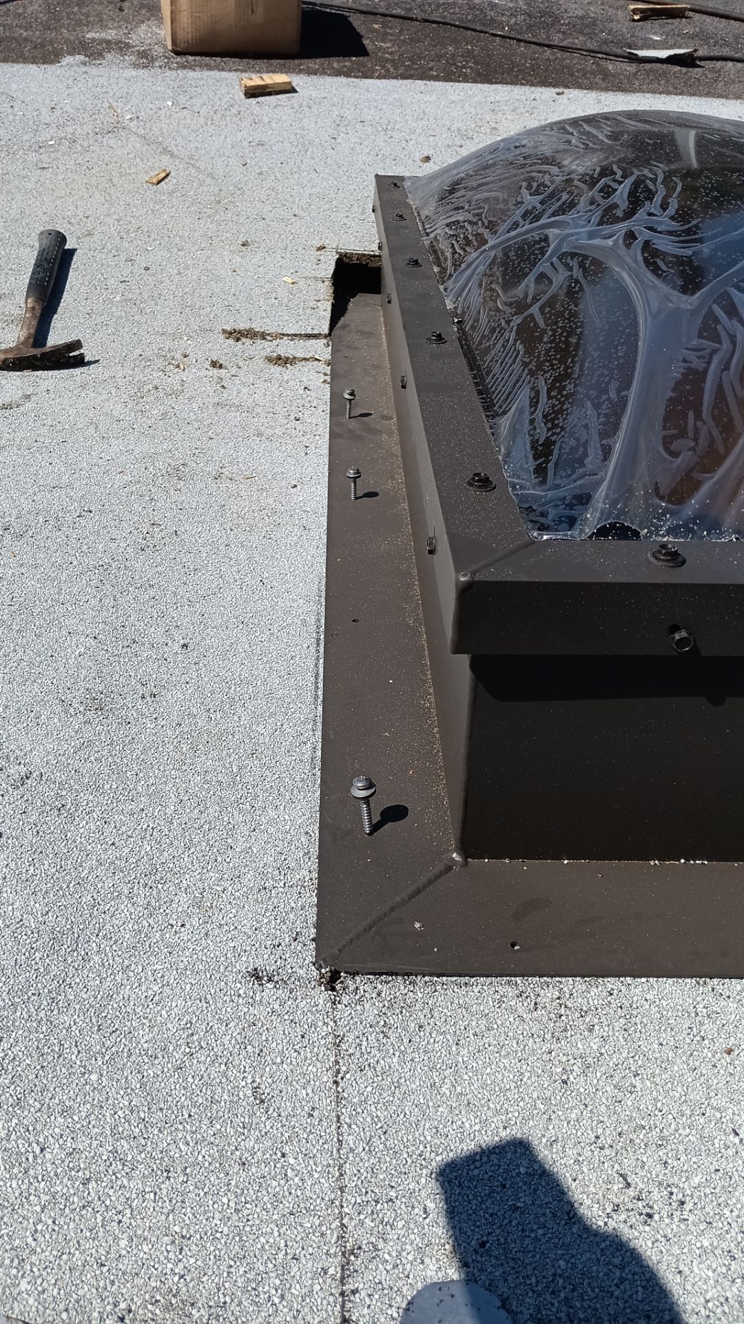 REPLACE NON APPROVED SKYLIGHT ALONG WITH CLOGED GUTTER by Morton Roofing, Inc.