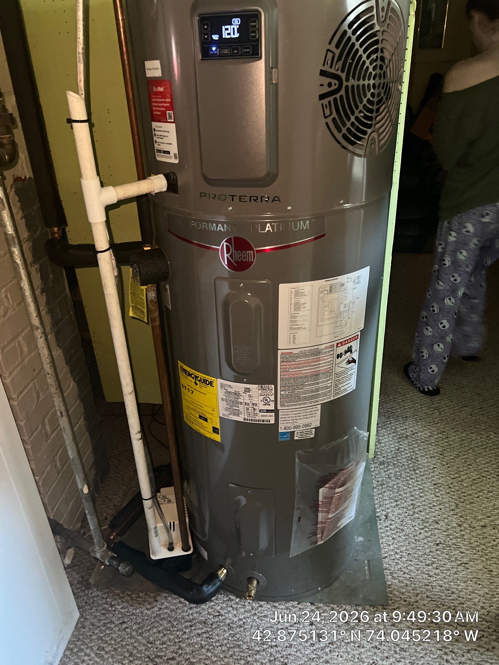 Heat pump water heater by Saffron Elite Home Performance & Building Science