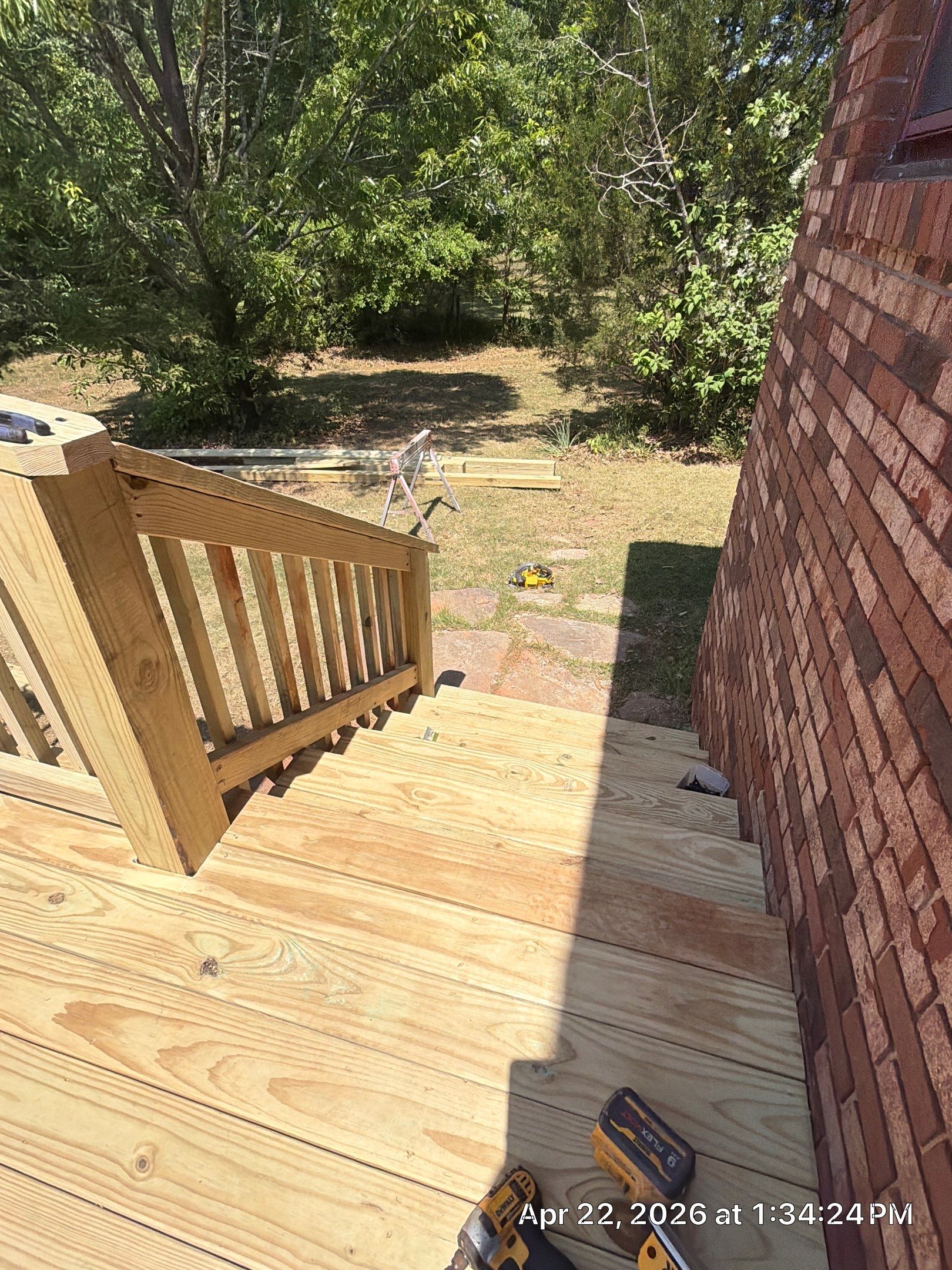 Custom Pressure-Treated Wood Deck and Pergola Build in Social Circle by PGP Surface Solutions, LLC