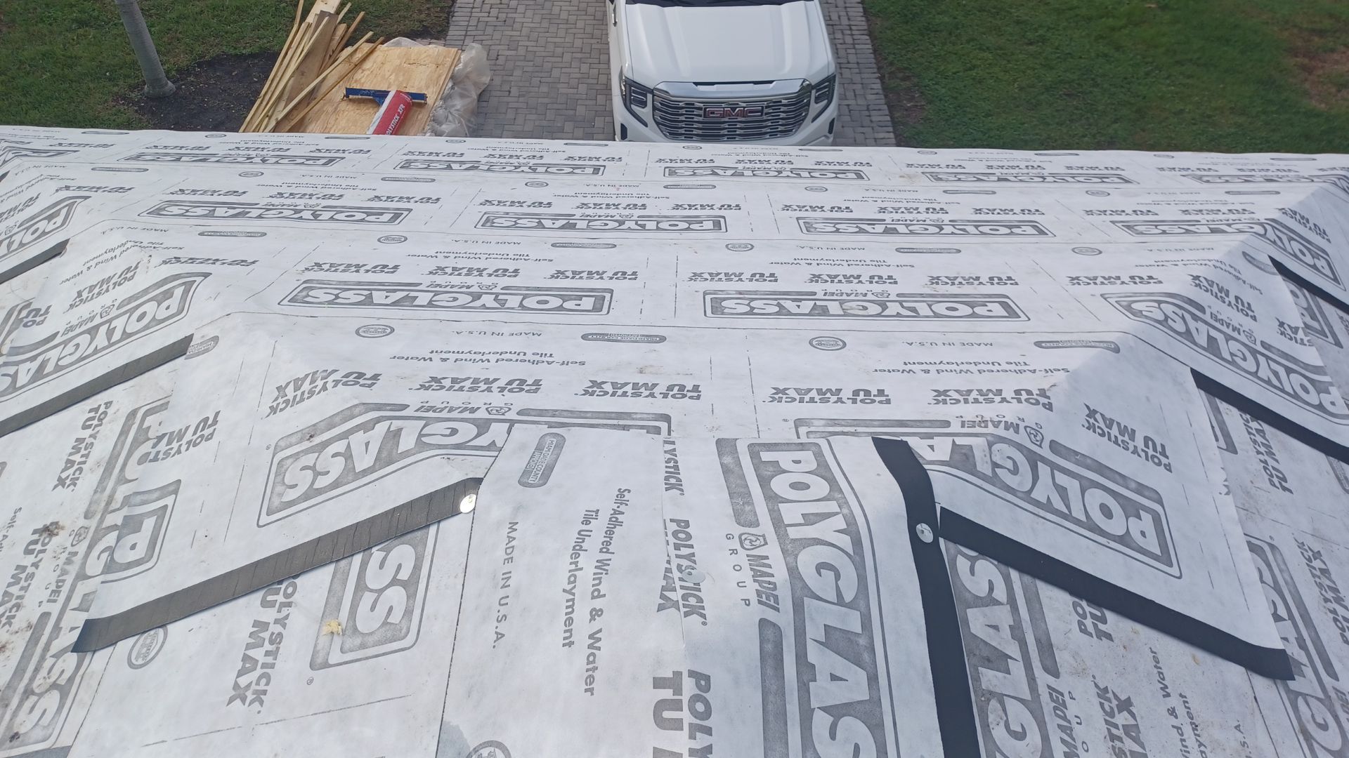 Residential Roofing Installation using 1" Nail strip metal roof by BLUES BROTHERS ROOFING