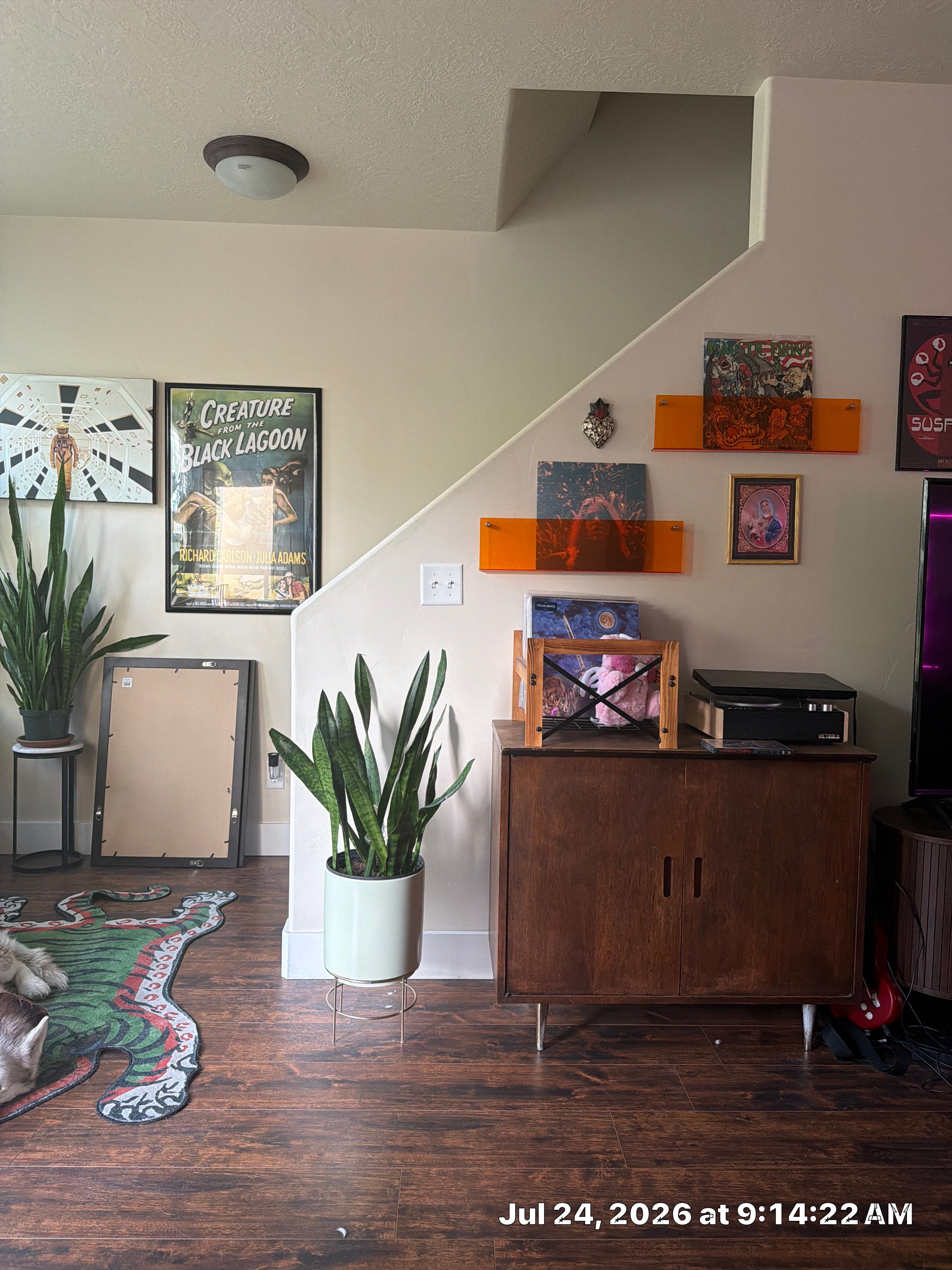Living Room Media Center and Shelving Installation in South Salt Lake by CompanyCam Sales Demo